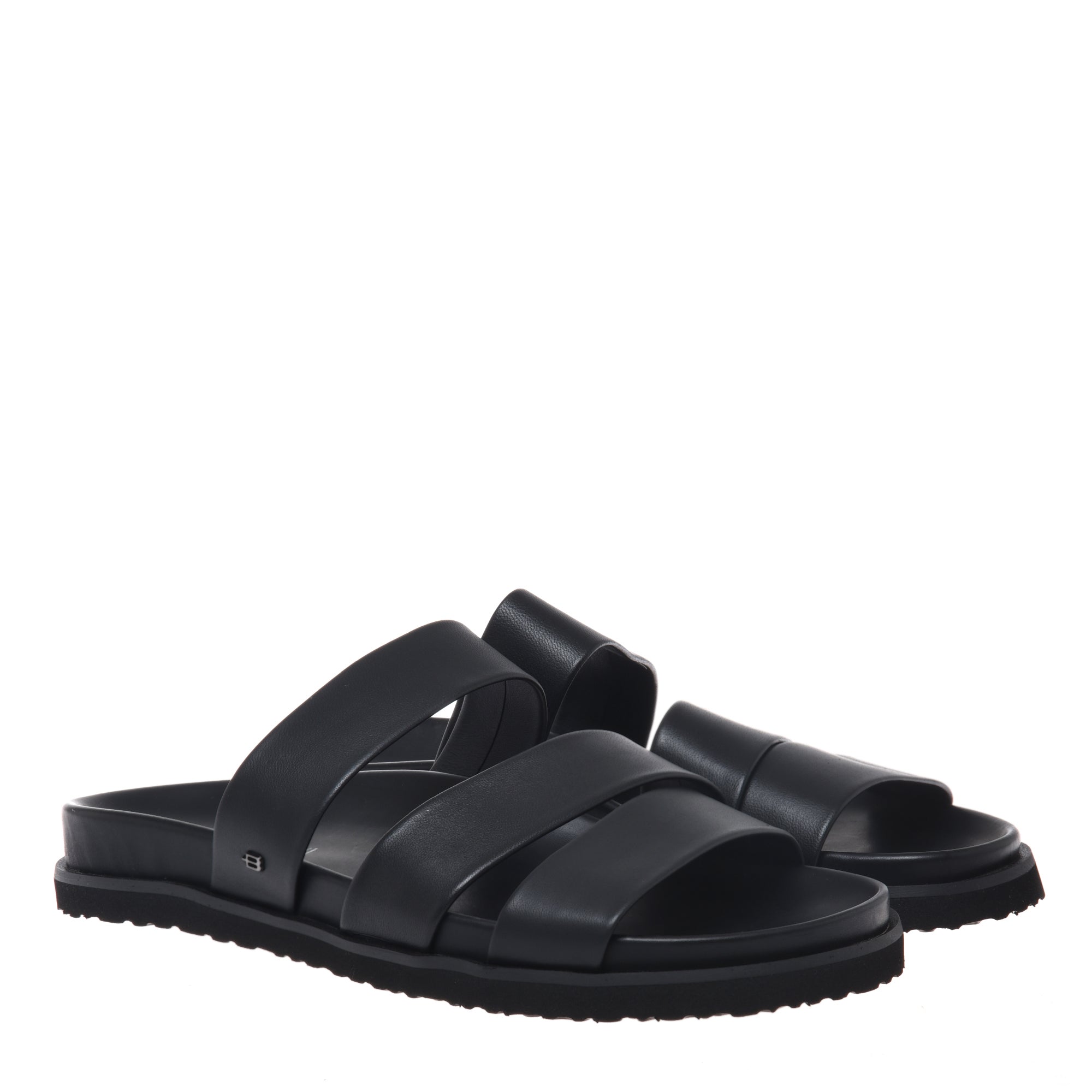Mule in black leather-Baldinini-OUTLET-ARCHIVIST-ARCHIVE-SALE