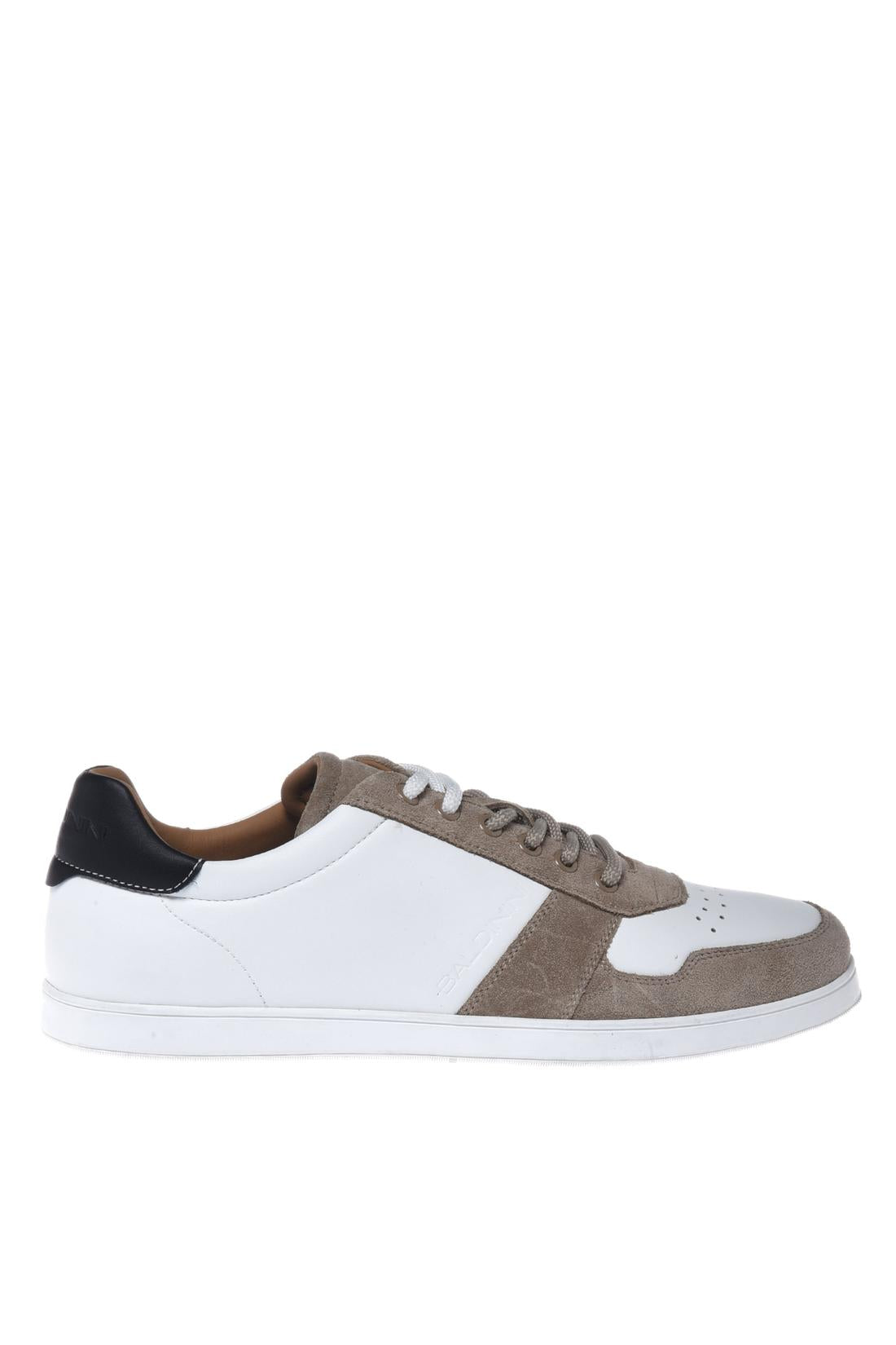 Sneaker in suede and leather white-Sneaker-Baldinini-OUTLET-39-SABBIA-BIANCO-ARCHIVIST-ARCHIVE-SALE