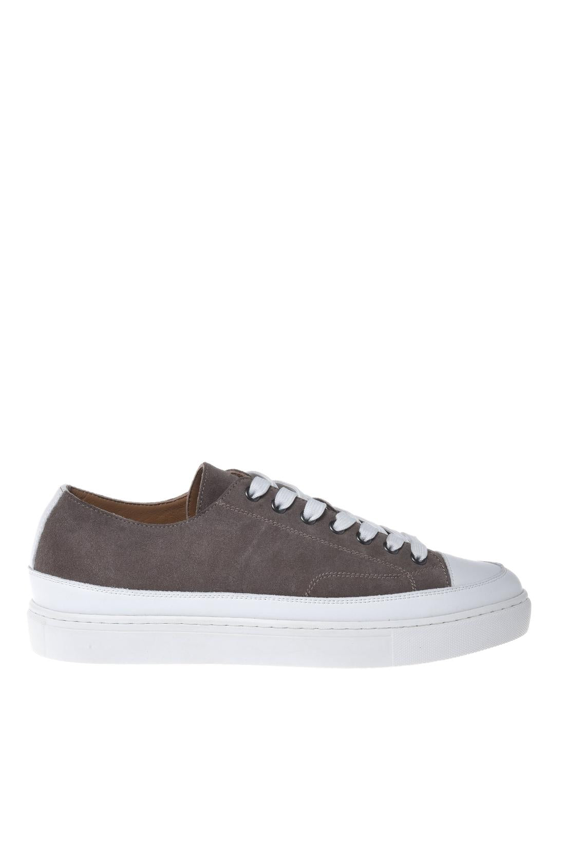 Sneaker in suede taupe