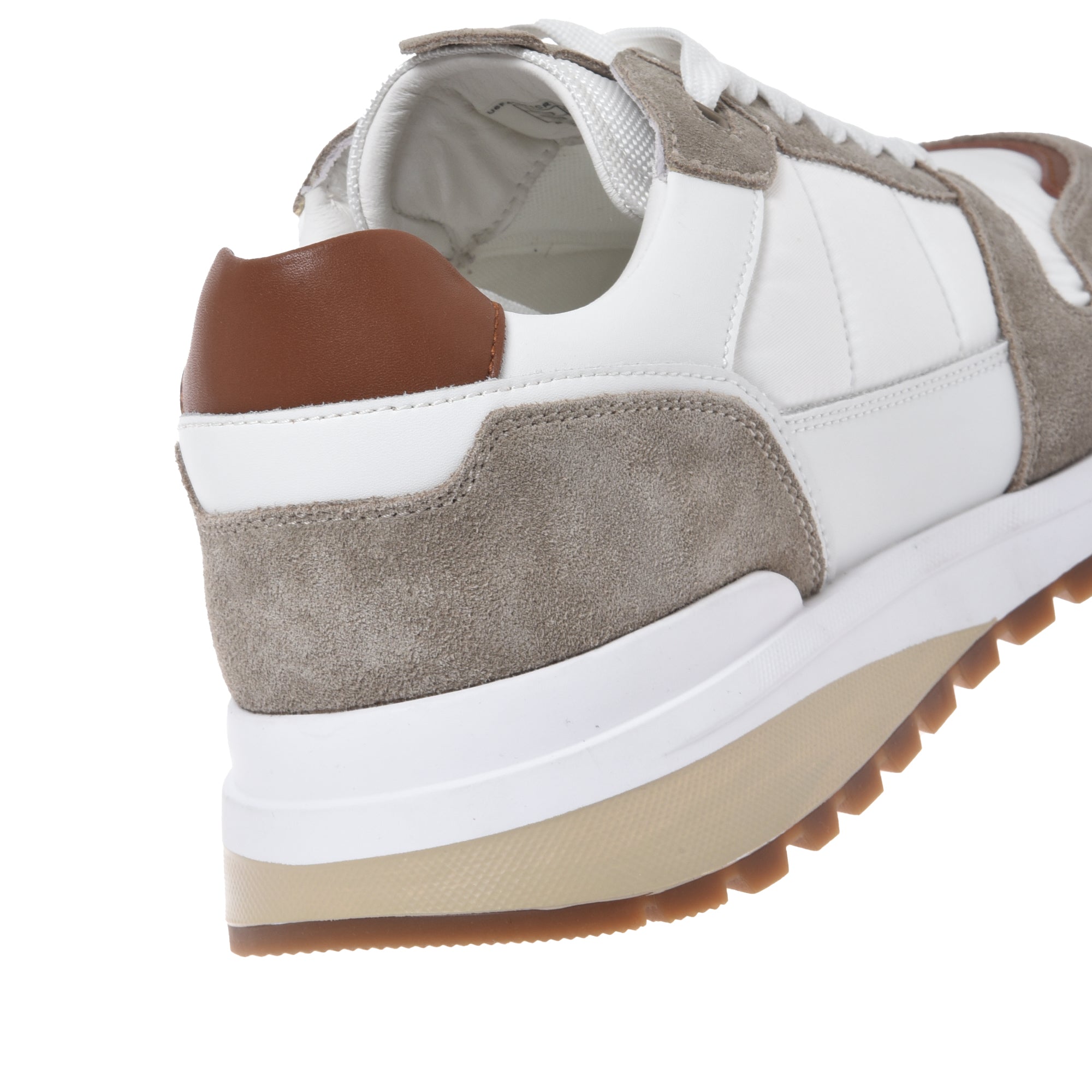 Sneaker in suede and fabric white-Sneaker-Baldinini-OUTLET-ARCHIVIST-ARCHIVE-SALE