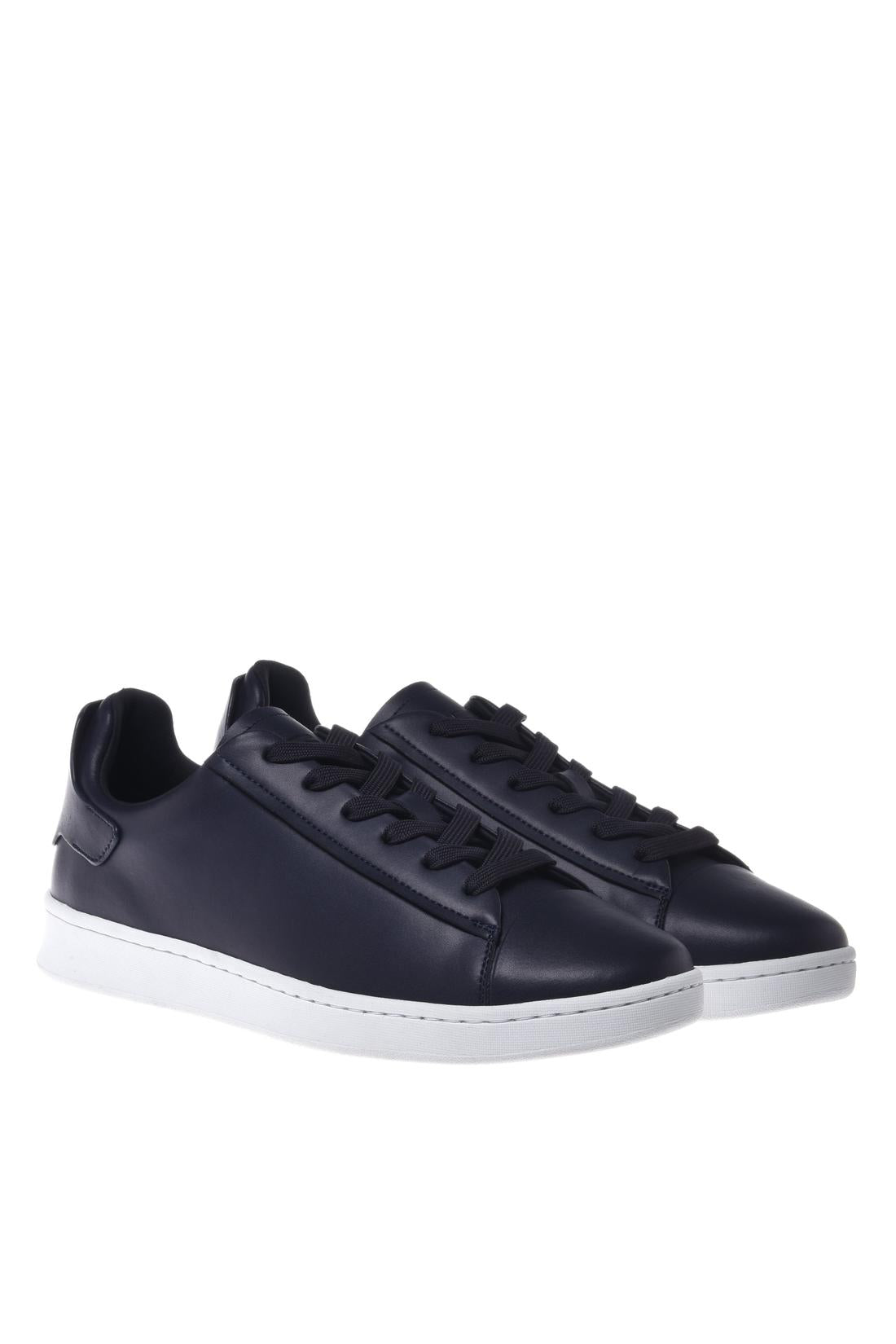 Sneaker in leather blue