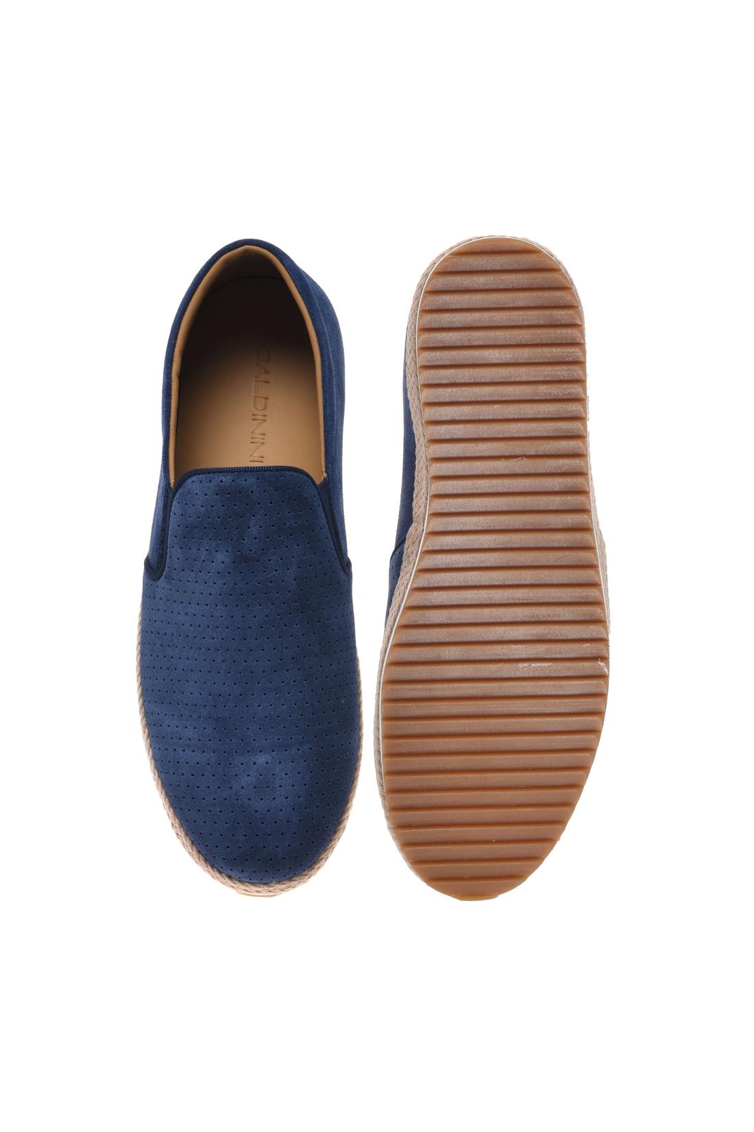 Slip‑on in perforated blue suede-Baldinini-OUTLET-ARCHIVIST-ARCHIVE-SALE