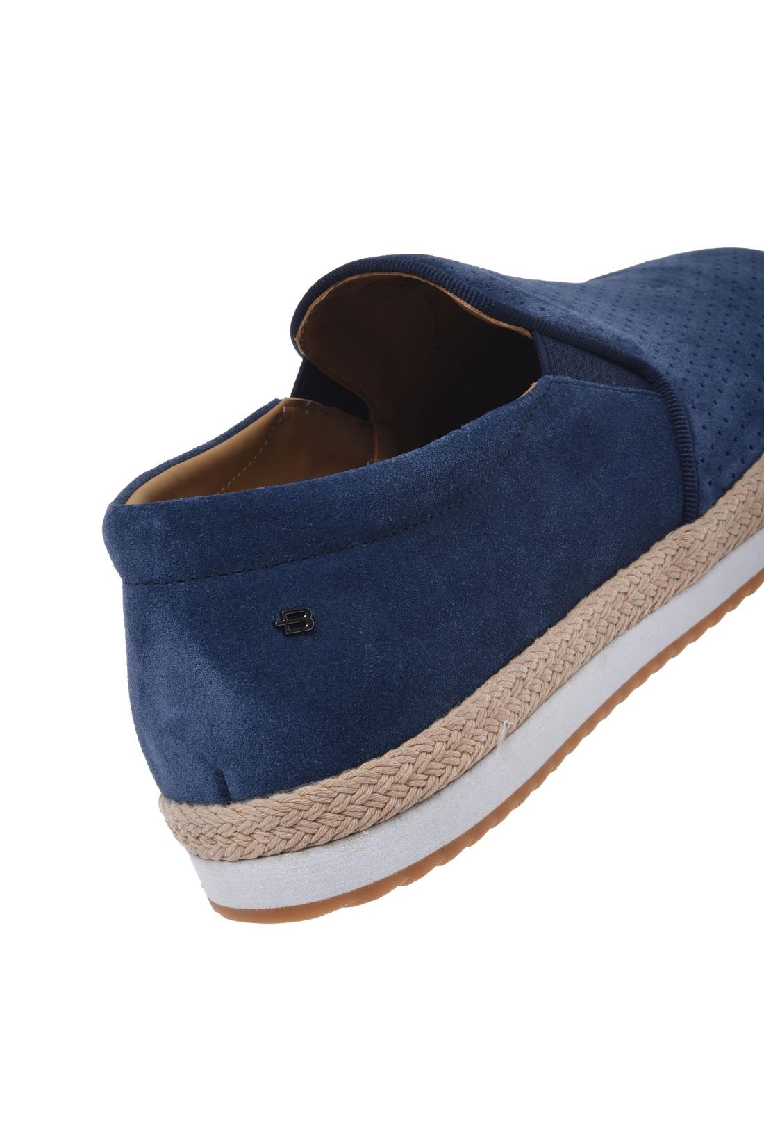 Slip‑on in perforated blue suede-Baldinini-OUTLET-ARCHIVIST-ARCHIVE-SALE