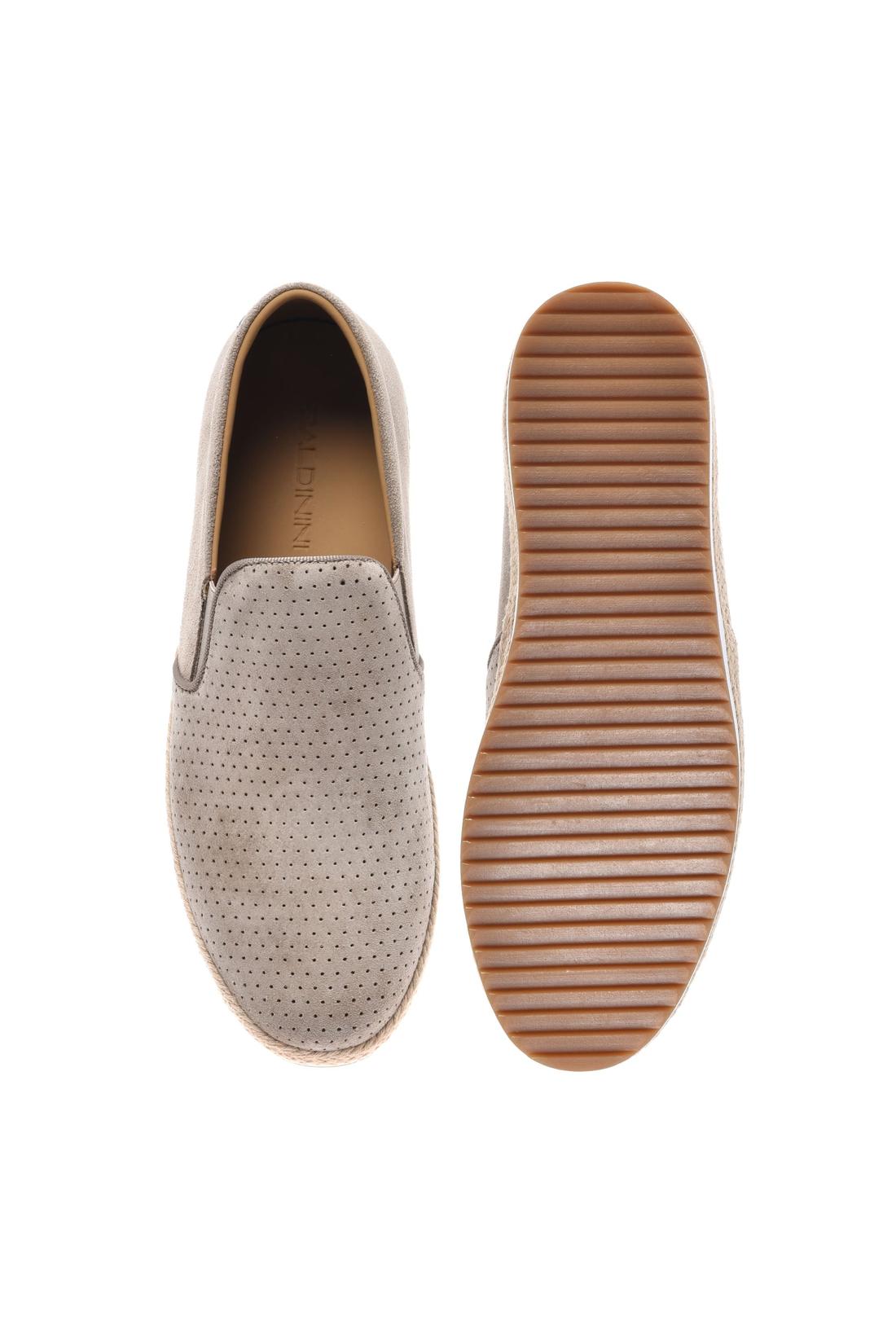 Slip‑on in perforated beige suede-Baldinini-OUTLET-ARCHIVIST-ARCHIVE-SALE