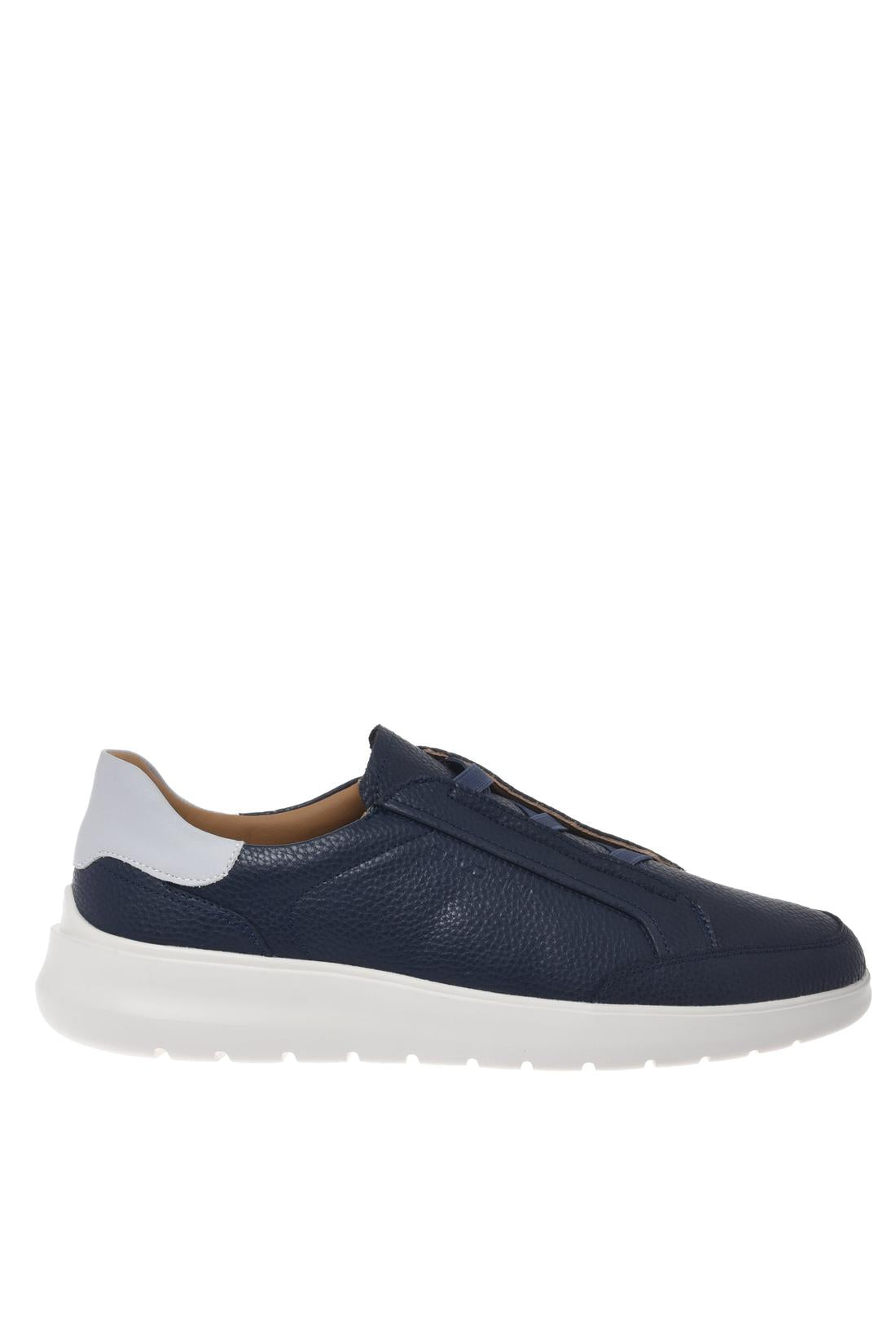 Blue bottalato leather slip-on-Baldinini-OUTLET-39-BLU-ARCHIVIST-ARCHIVE-SALE