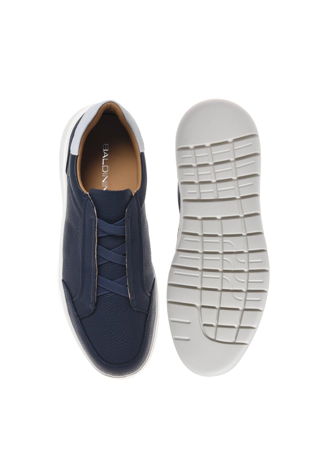Blue bottalato leather slip-on-Baldinini-OUTLET-ARCHIVIST-ARCHIVE-SALE