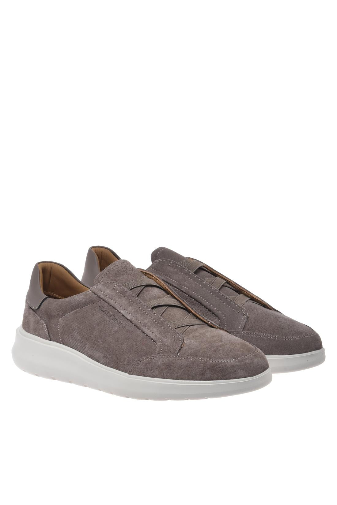 Taupe suede leather slip‑on-Baldinini-OUTLET-ARCHIVIST-ARCHIVE-SALE