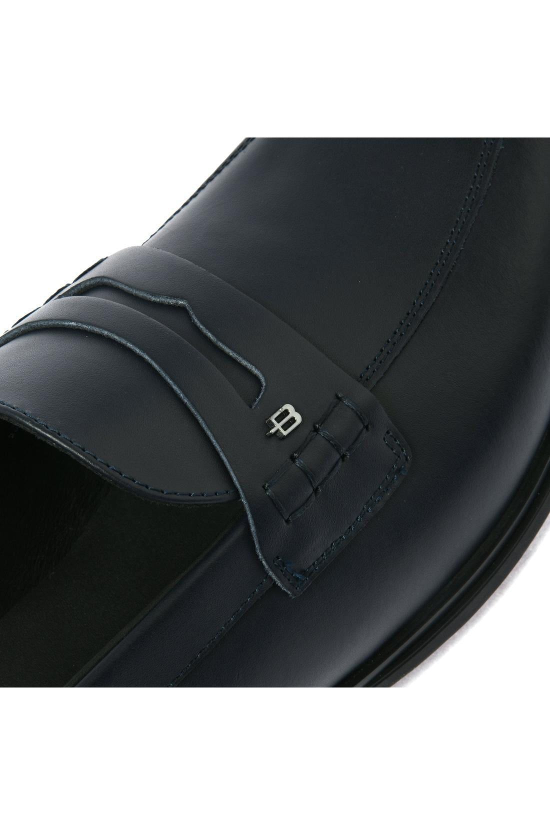 Loafer in blue leather