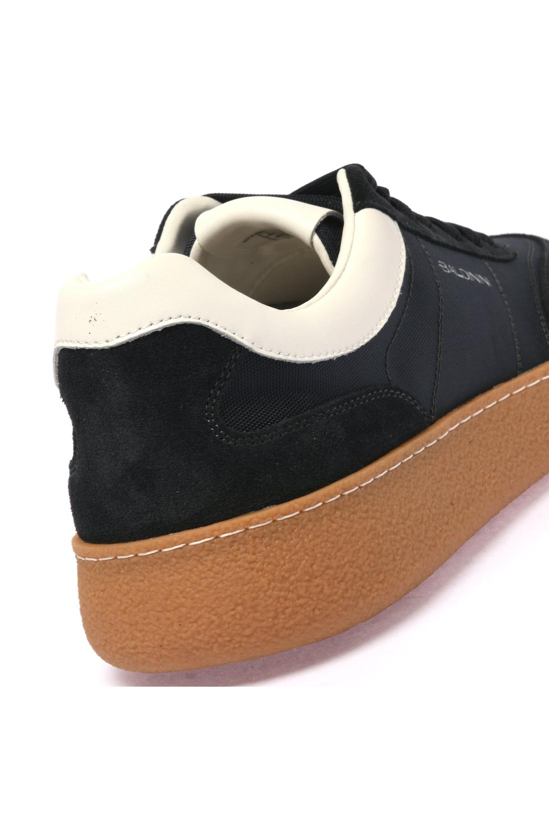 Sneaker in suede and fabric blue