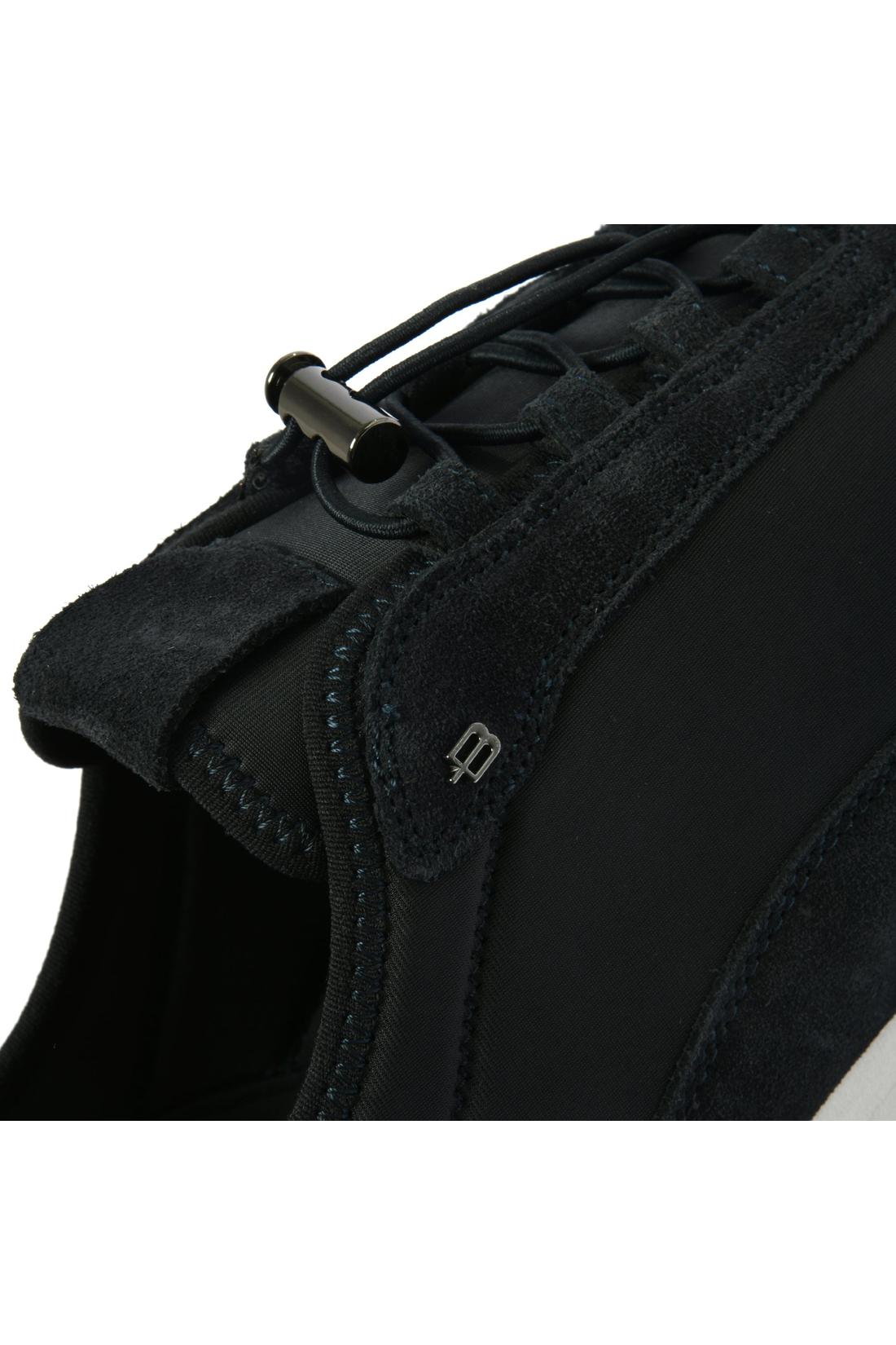 Sneaker in suede and fabric blue