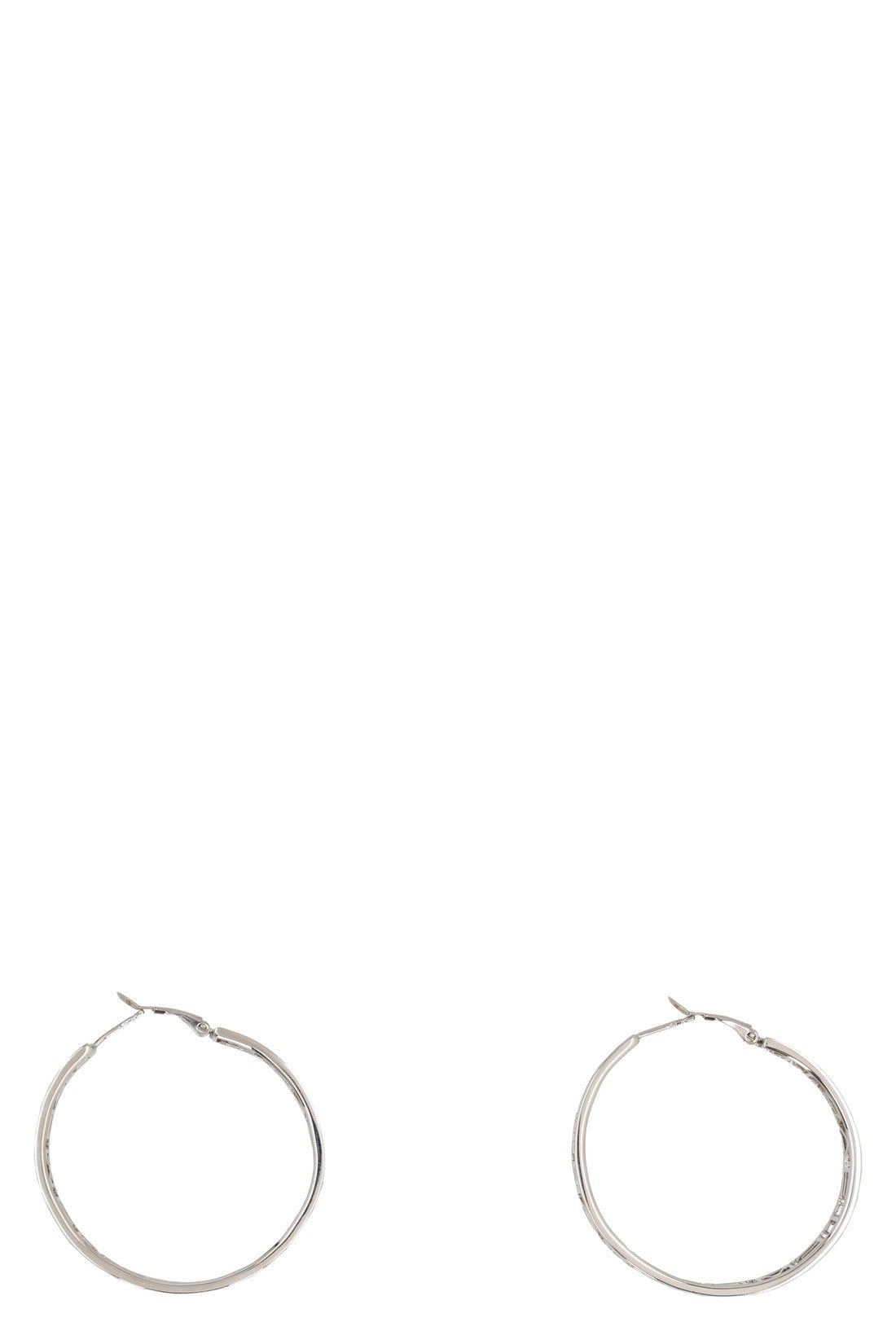 Logo hoop earrings