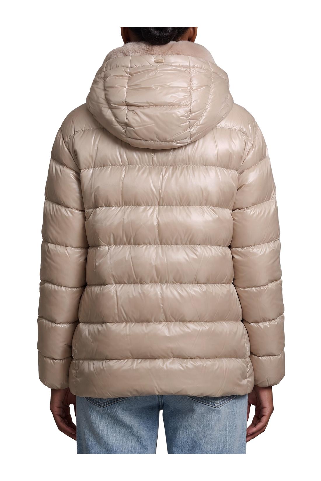 Herno-OUTLET-SALE-Ultralight down jacket with faux fur-ARCHIVIST