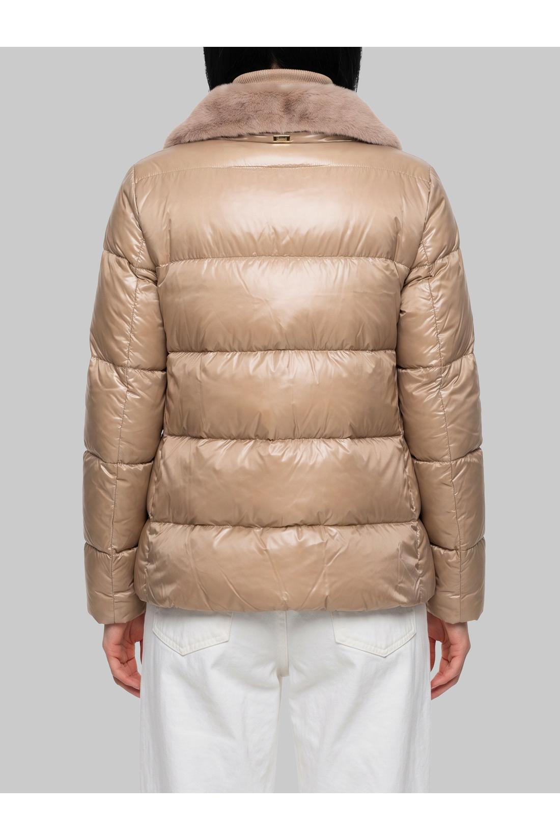 Herno-OUTLET-SALE-Ultralight nylon and fur collar jacket-ARCHIVIST