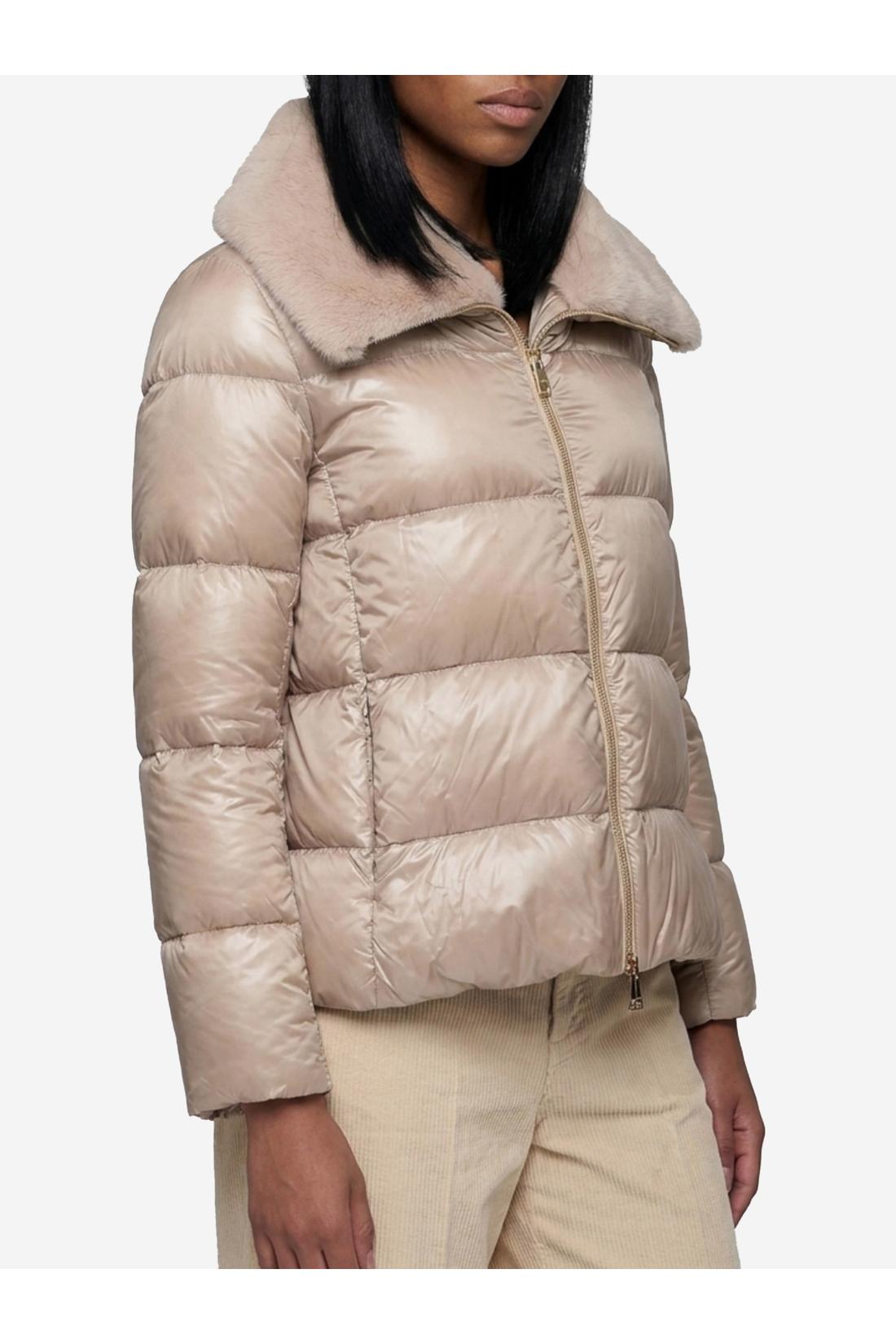 Herno-OUTLET-SALE-Ultralight nylon and fur collar jacket-ARCHIVIST