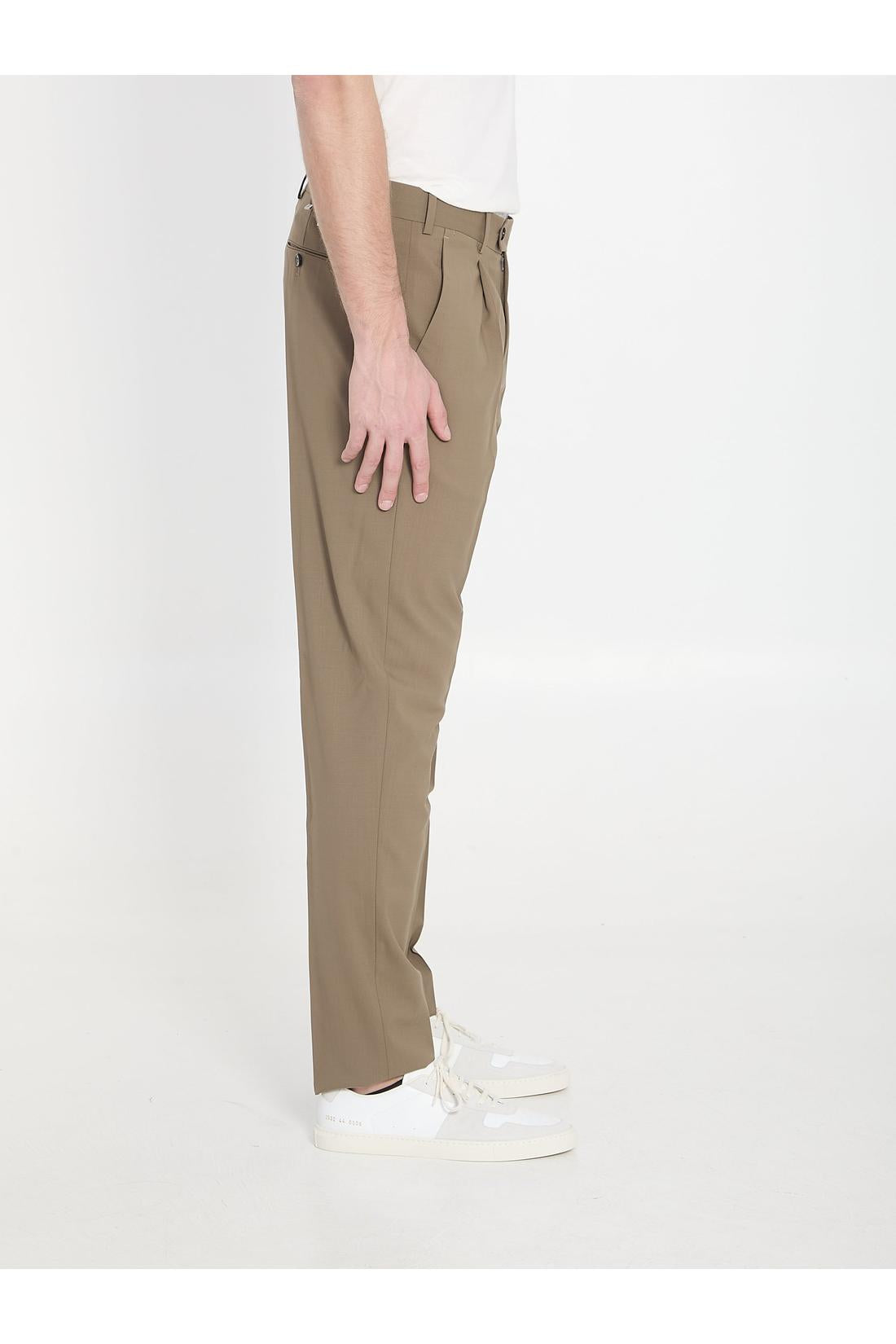 Pt Torino-OUTLET-SALE-Union virgin wool trousers-ARCHIVIST