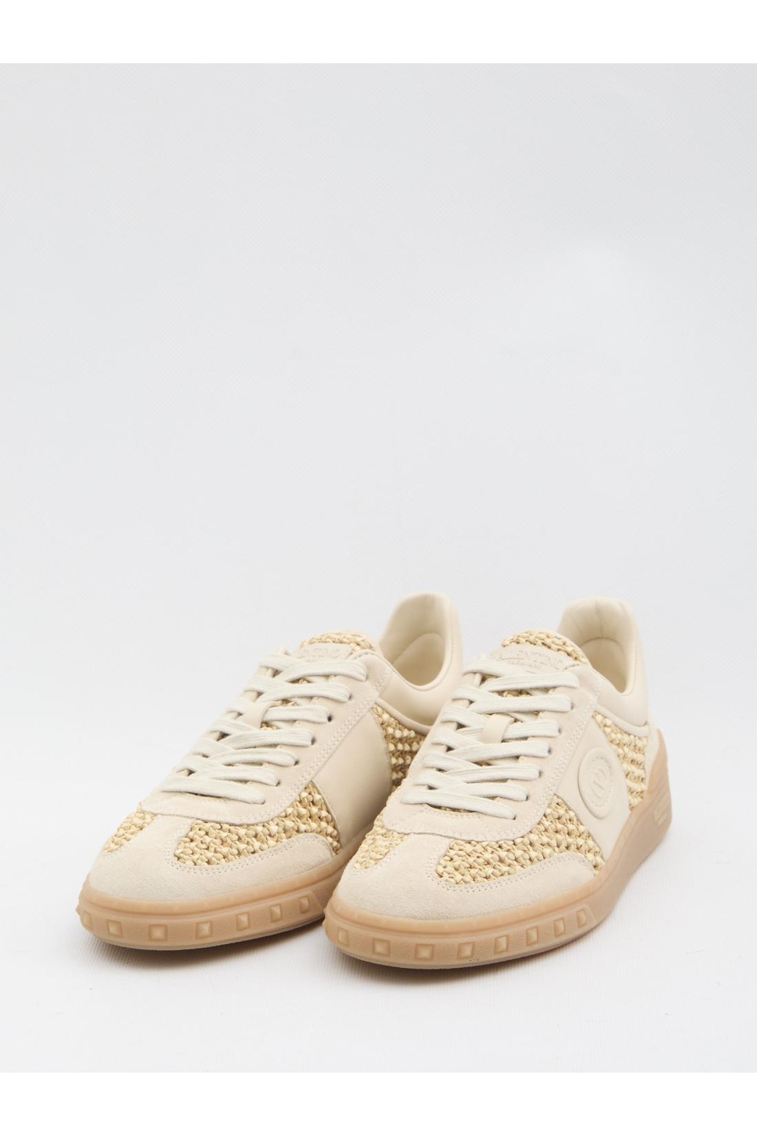 Valentino Garavani-OUTLET-SALE-Upvillage sneakers in woven raffia-ARCHIVIST
