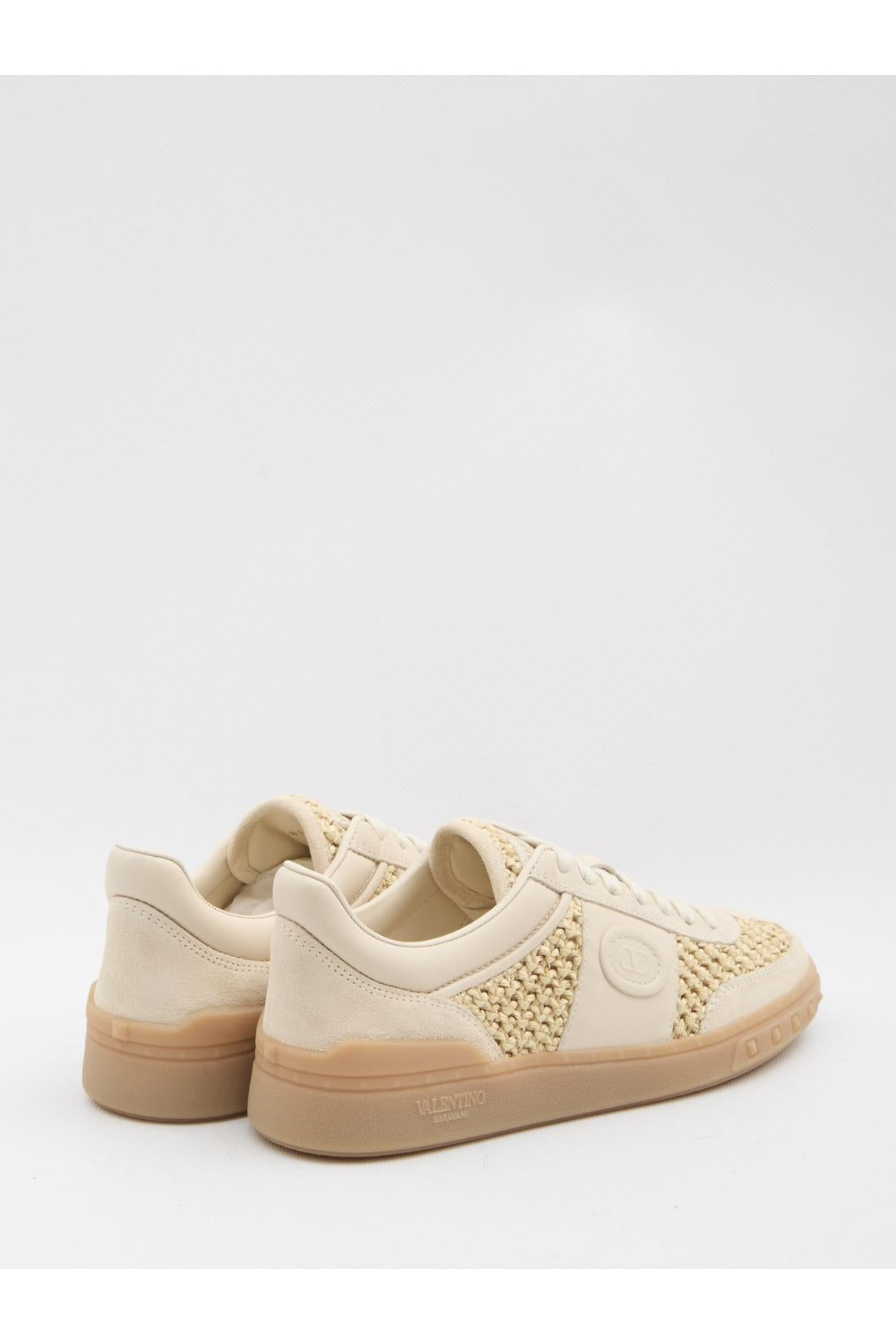 Valentino Garavani-OUTLET-SALE-Upvillage sneakers in woven raffia-ARCHIVIST