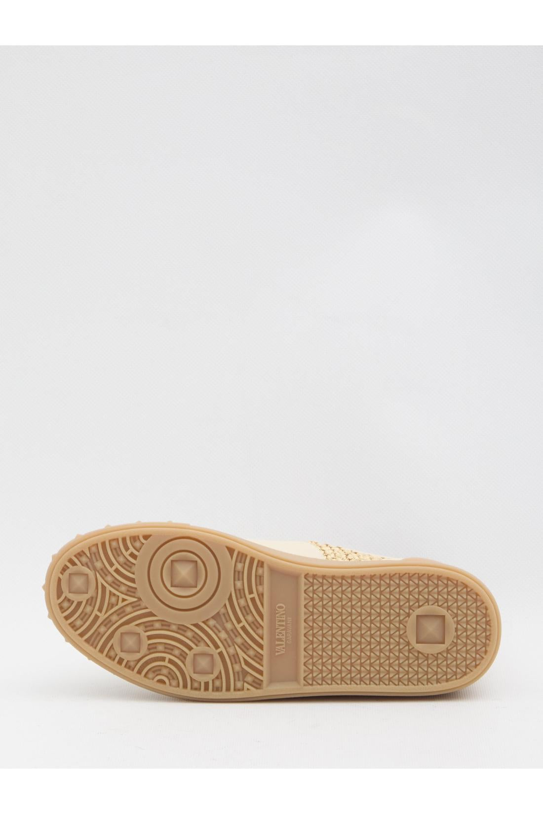 Valentino Garavani-OUTLET-SALE-Upvillage sneakers in woven raffia-ARCHIVIST