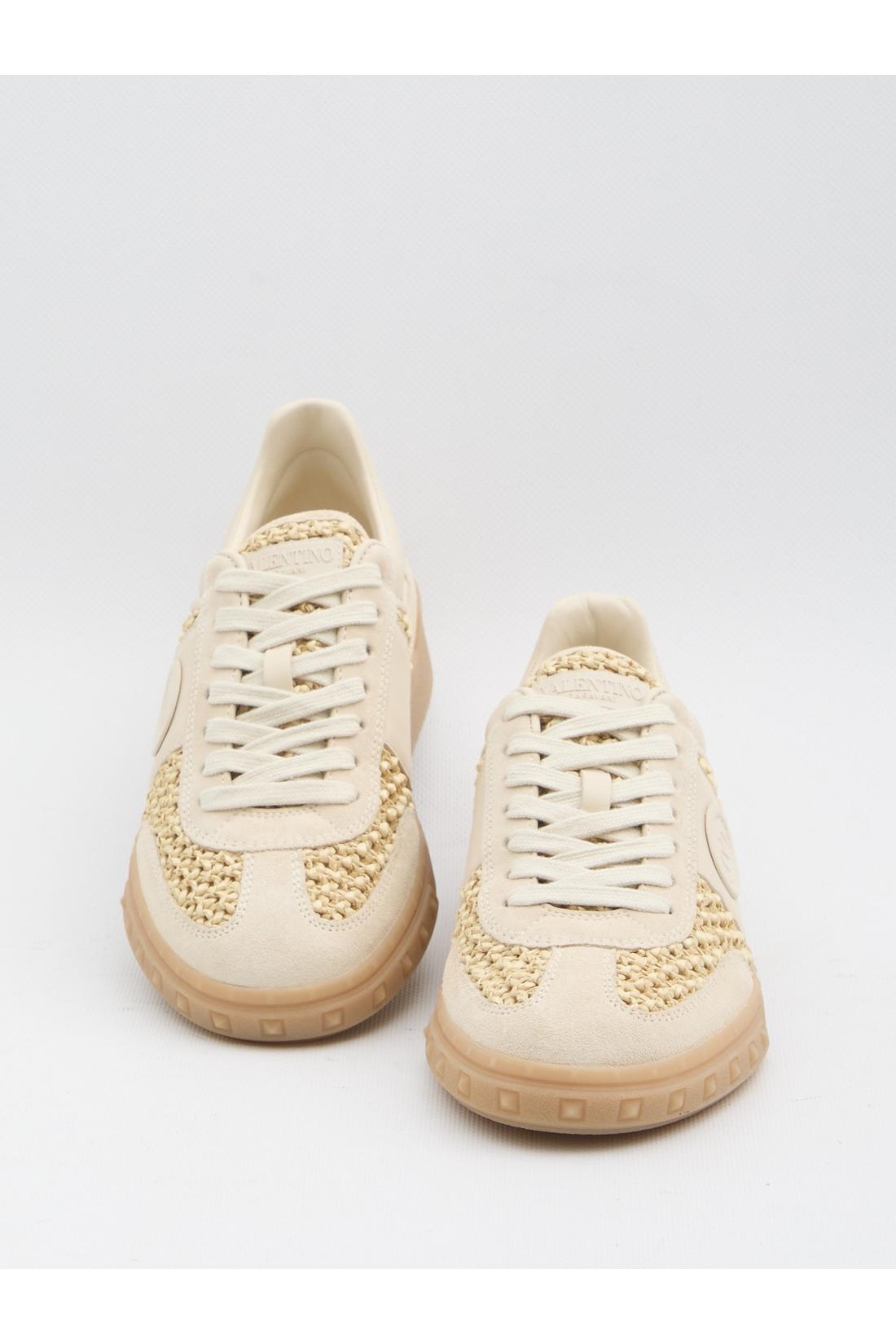 Valentino Garavani-OUTLET-SALE-Upvillage sneakers in woven raffia-ARCHIVIST