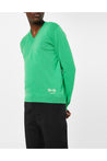 Gucci-OUTLET-SALE-V-Neck Horsebit Logo Cashmere Sweater-ARCHIVIST