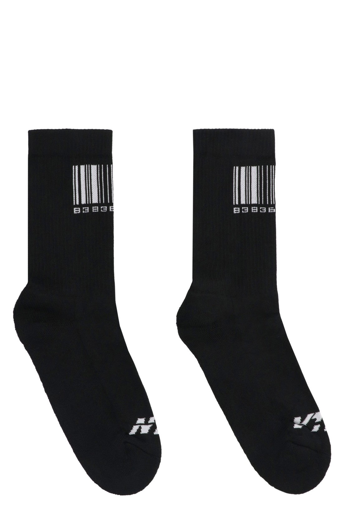 Logo cotton blend socks