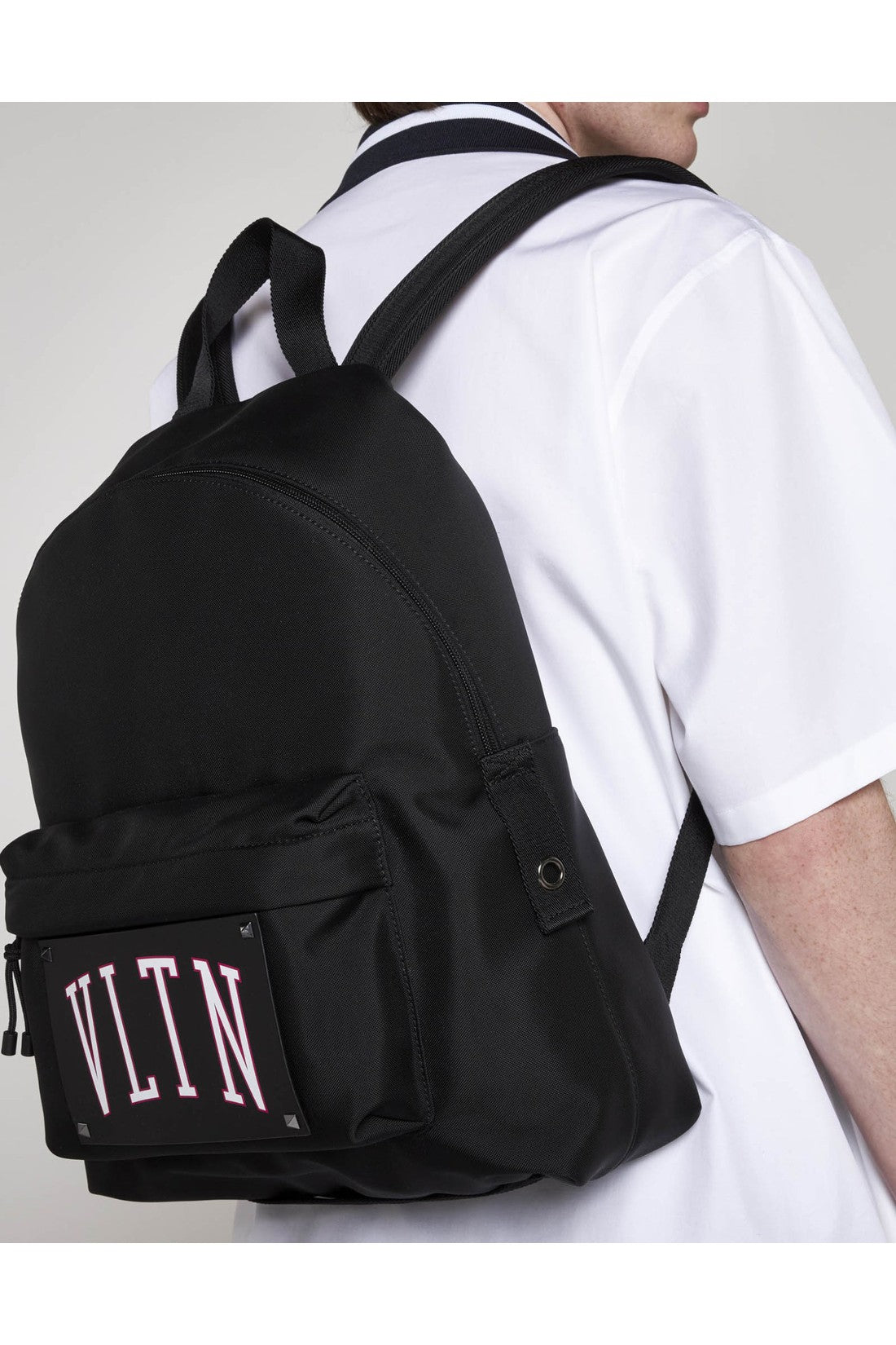 Valentino-OUTLET-SALE-VLTN College Logo Backpack-ARCHIVIST