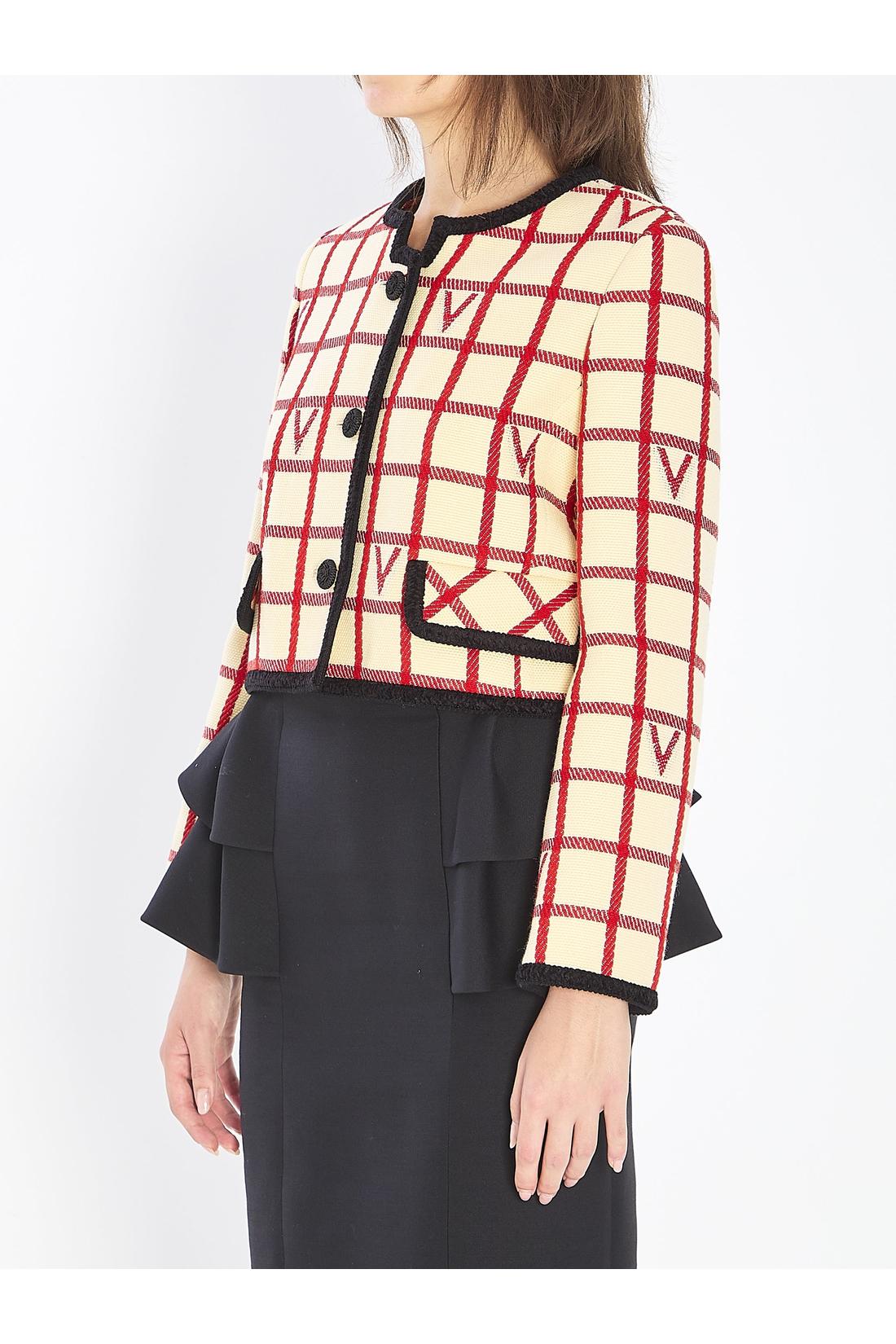 Valentino Garavani-OUTLET-SALE-VLogo Check jacket-ARCHIVIST