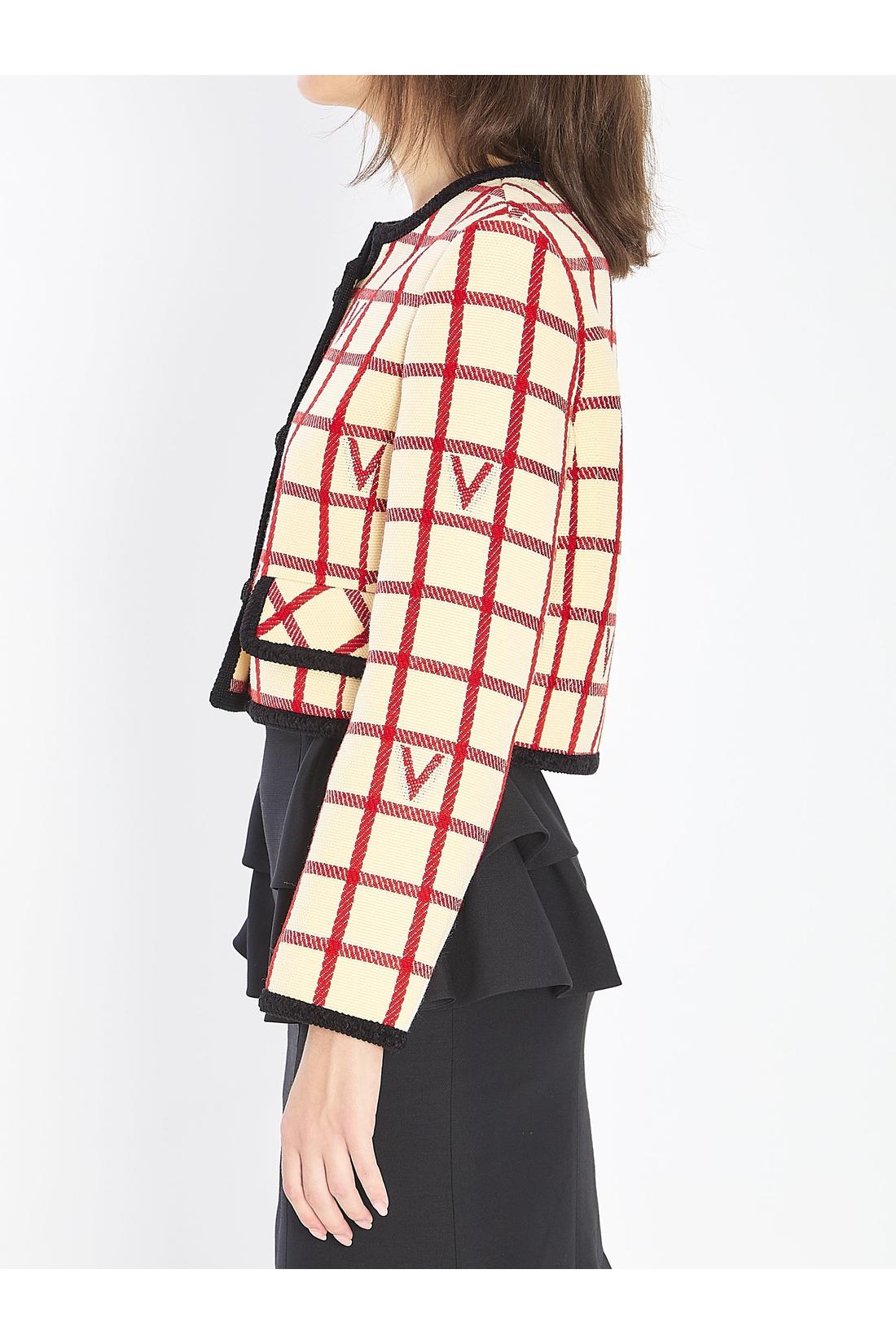 Valentino Garavani-OUTLET-SALE-VLogo Check jacket-ARCHIVIST