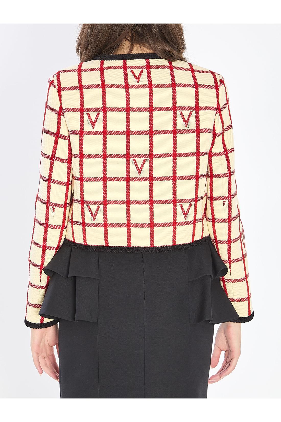 Valentino Garavani-OUTLET-SALE-VLogo Check jacket-ARCHIVIST