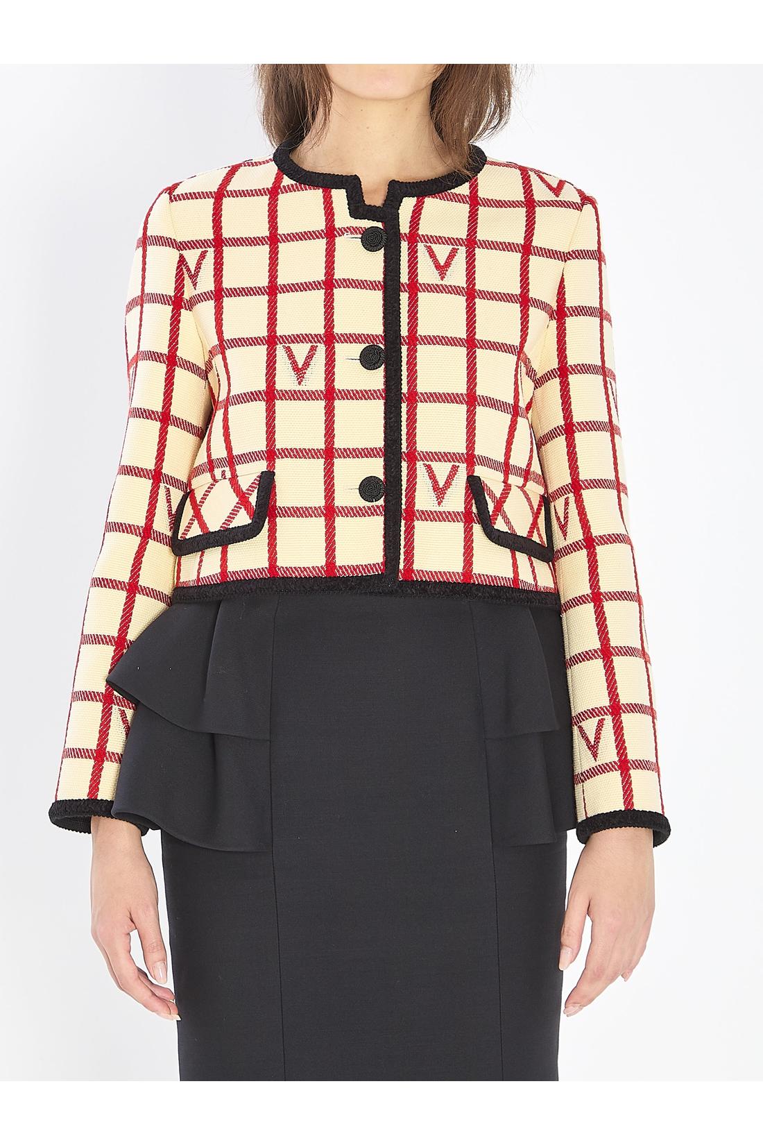 Valentino Garavani-OUTLET-SALE-VLogo Check jacket-ARCHIVIST
