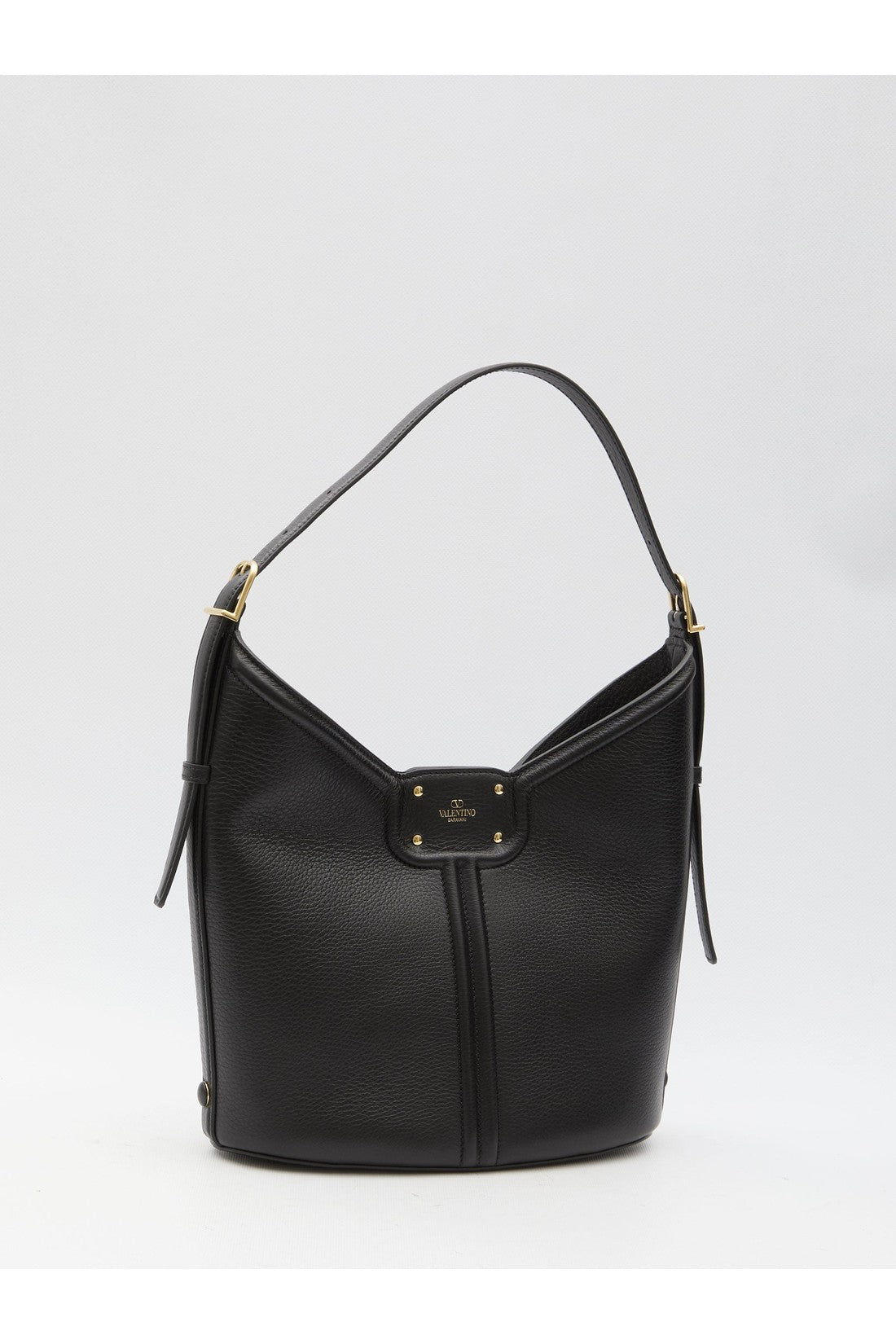 VALENTINO GARAVANI-OUTLET-SALE-VLogo Leather Hobo bag-ARCHIVIST