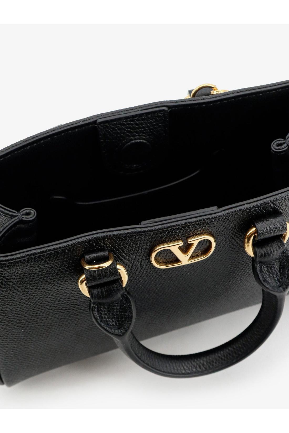 Valentino Garavani-OUTLET-SALE-VLogo Signature mini bag in grainy calfskin-ARCHIVIST