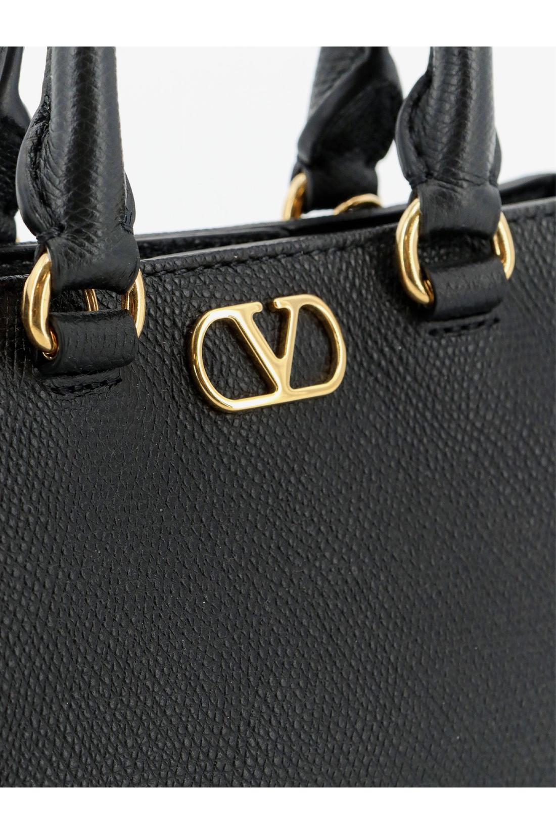 Valentino Garavani-OUTLET-SALE-VLogo Signature mini bag in grainy calfskin-ARCHIVIST