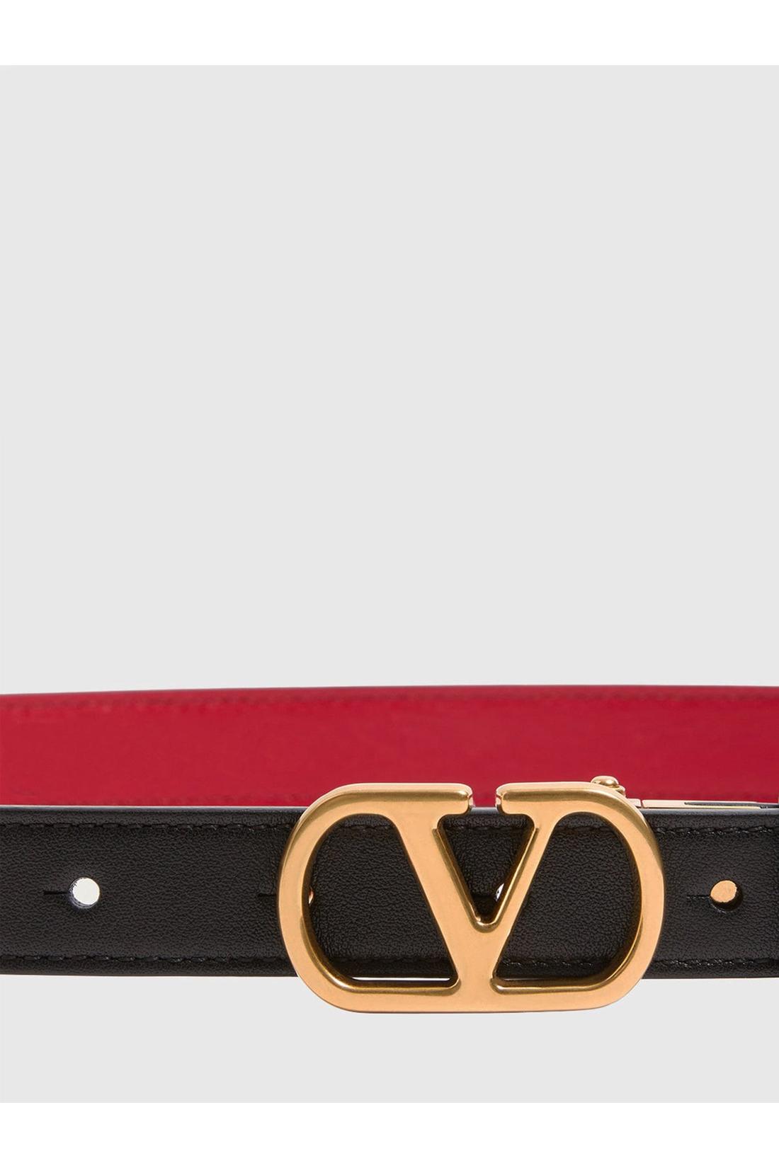 Valentino garavani-OUTLET-SALE-VLogo Signature reversible leather belt-ARCHIVIST