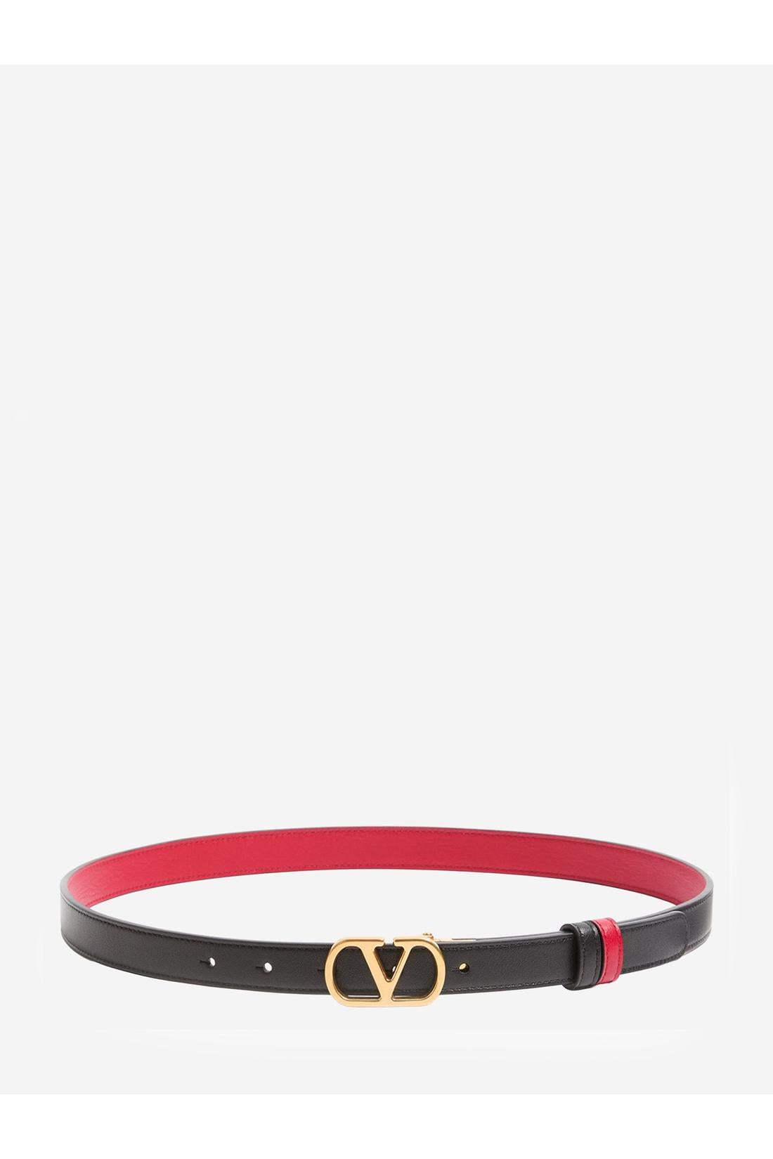 Valentino garavani-OUTLET-SALE-VLogo Signature reversible leather belt-ARCHIVIST