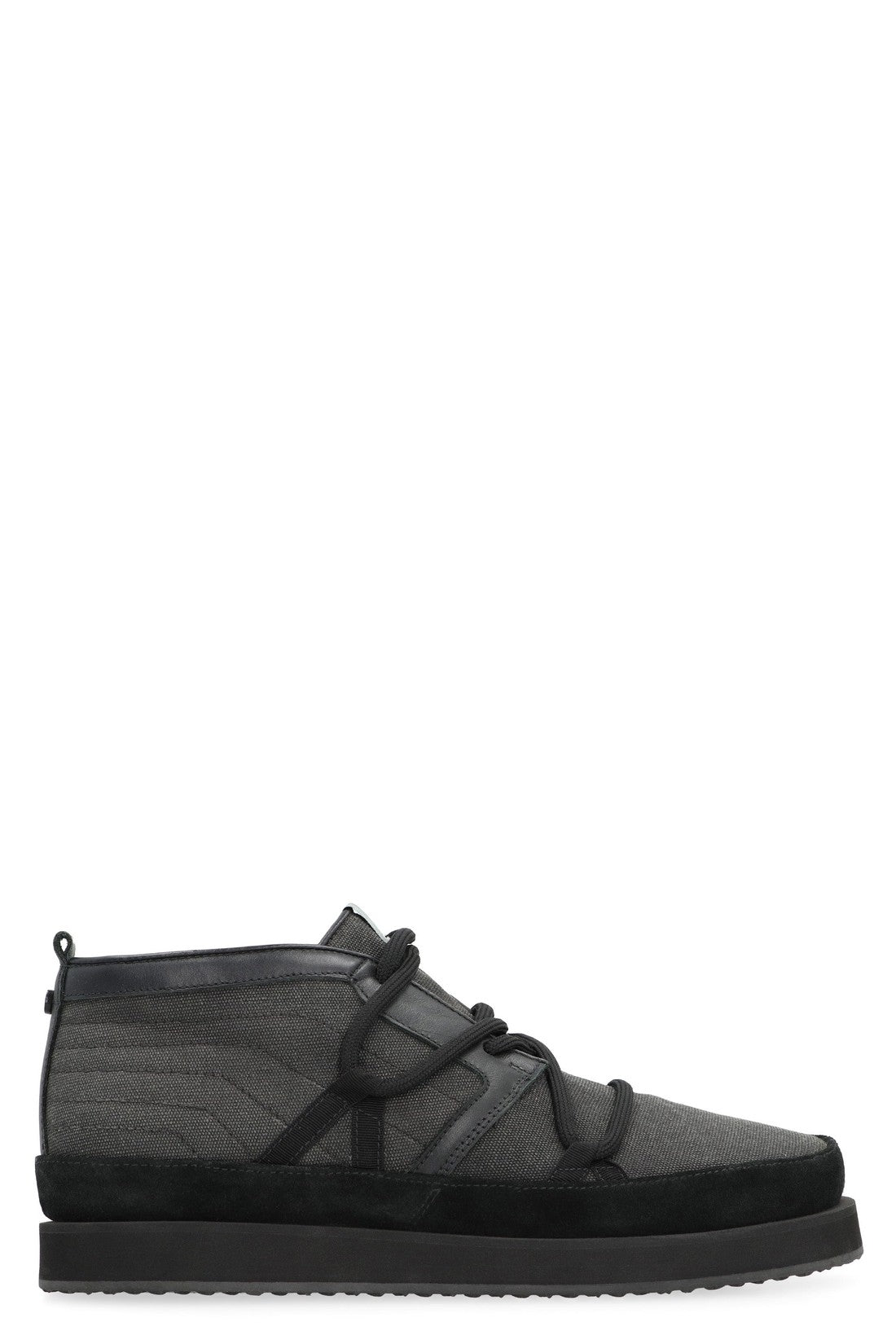 Canvas mid-top sneakers