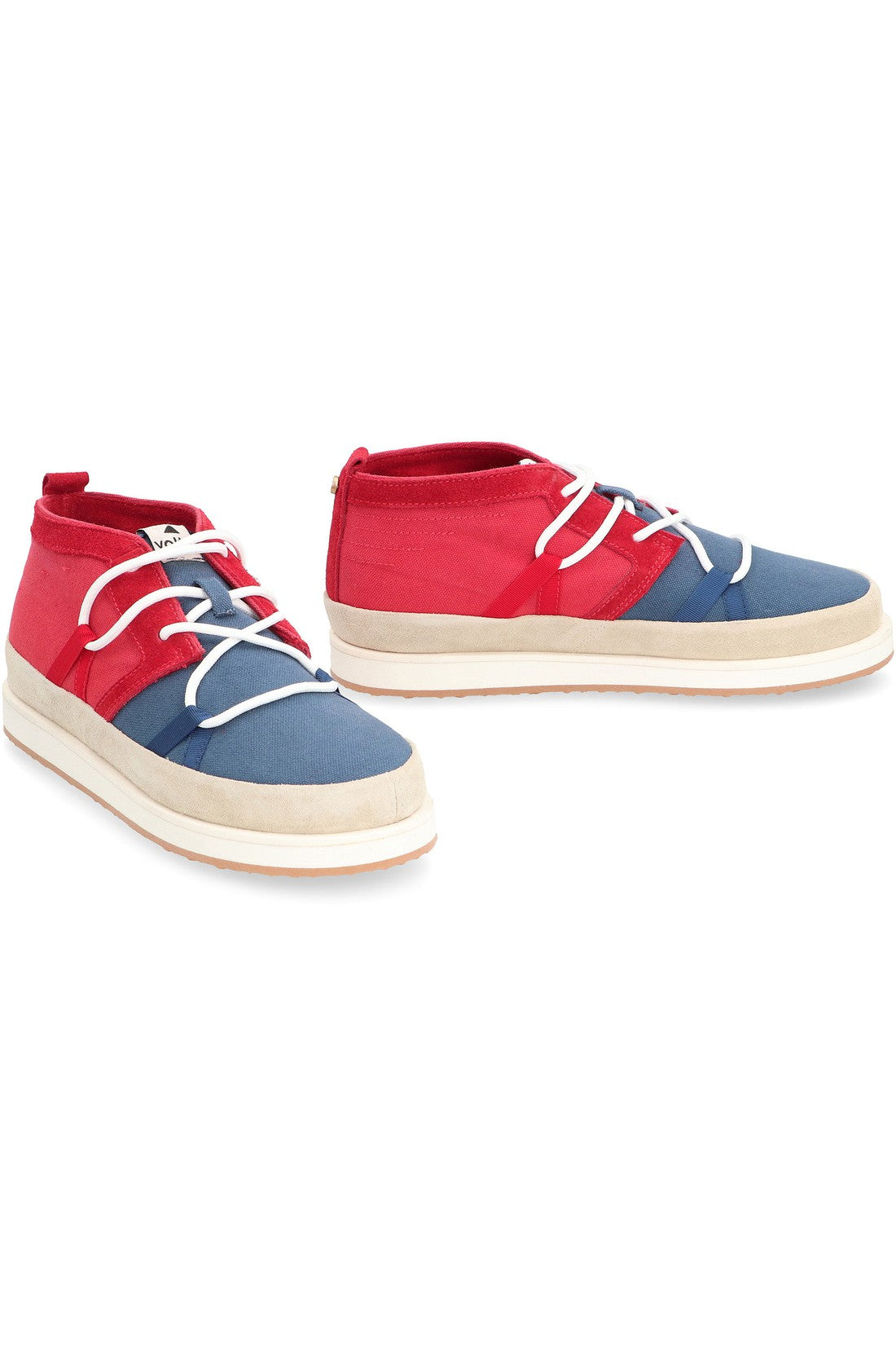 Canvas mid-top sneakers