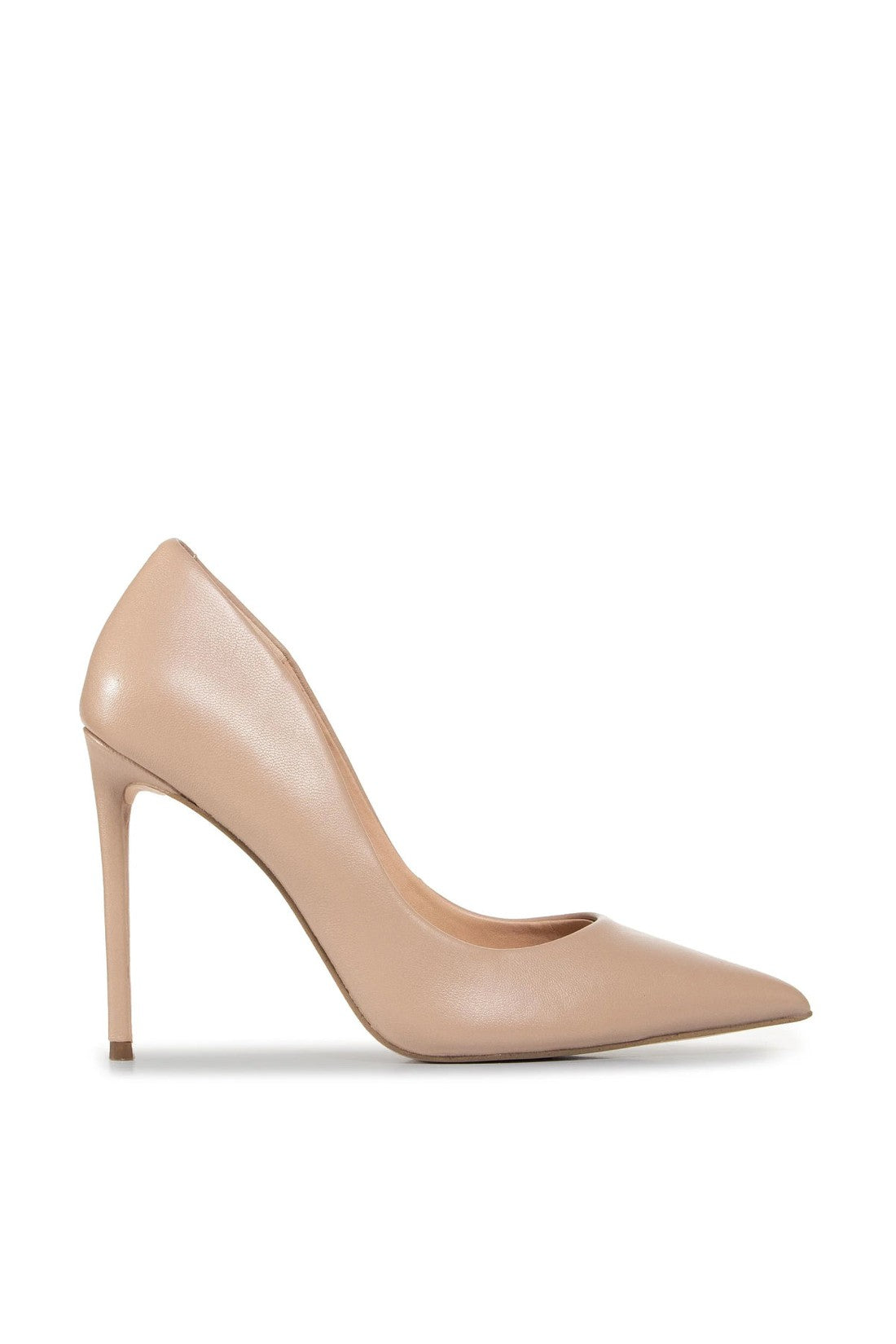 Steve Madden-OUTLET-SALE-Vala Blush Leather Pumps-ARCHIVIST