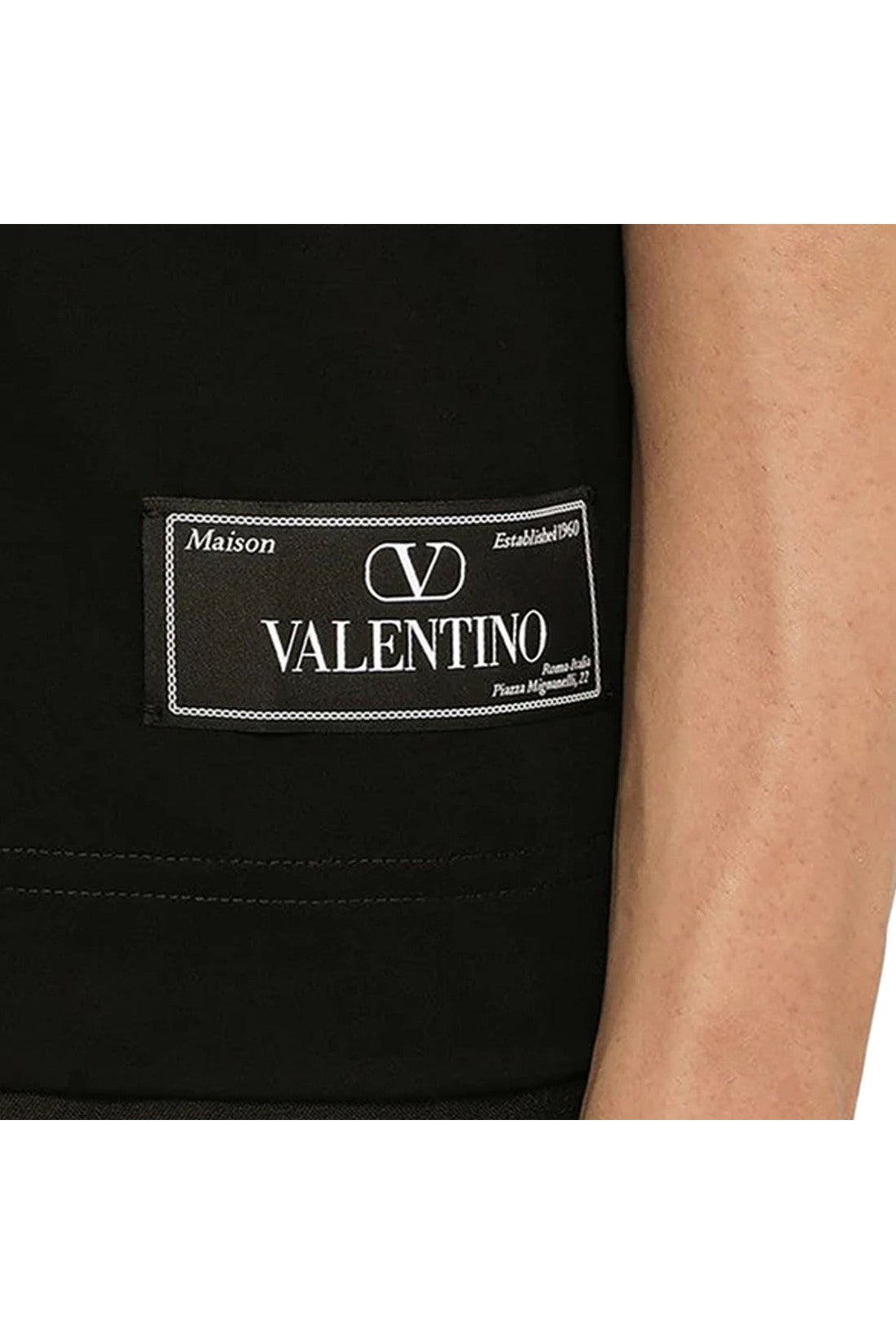 VALENTINO-OUTLET-SALE-Valentino Cotton Logo T-Shirt-ARCHIVIST