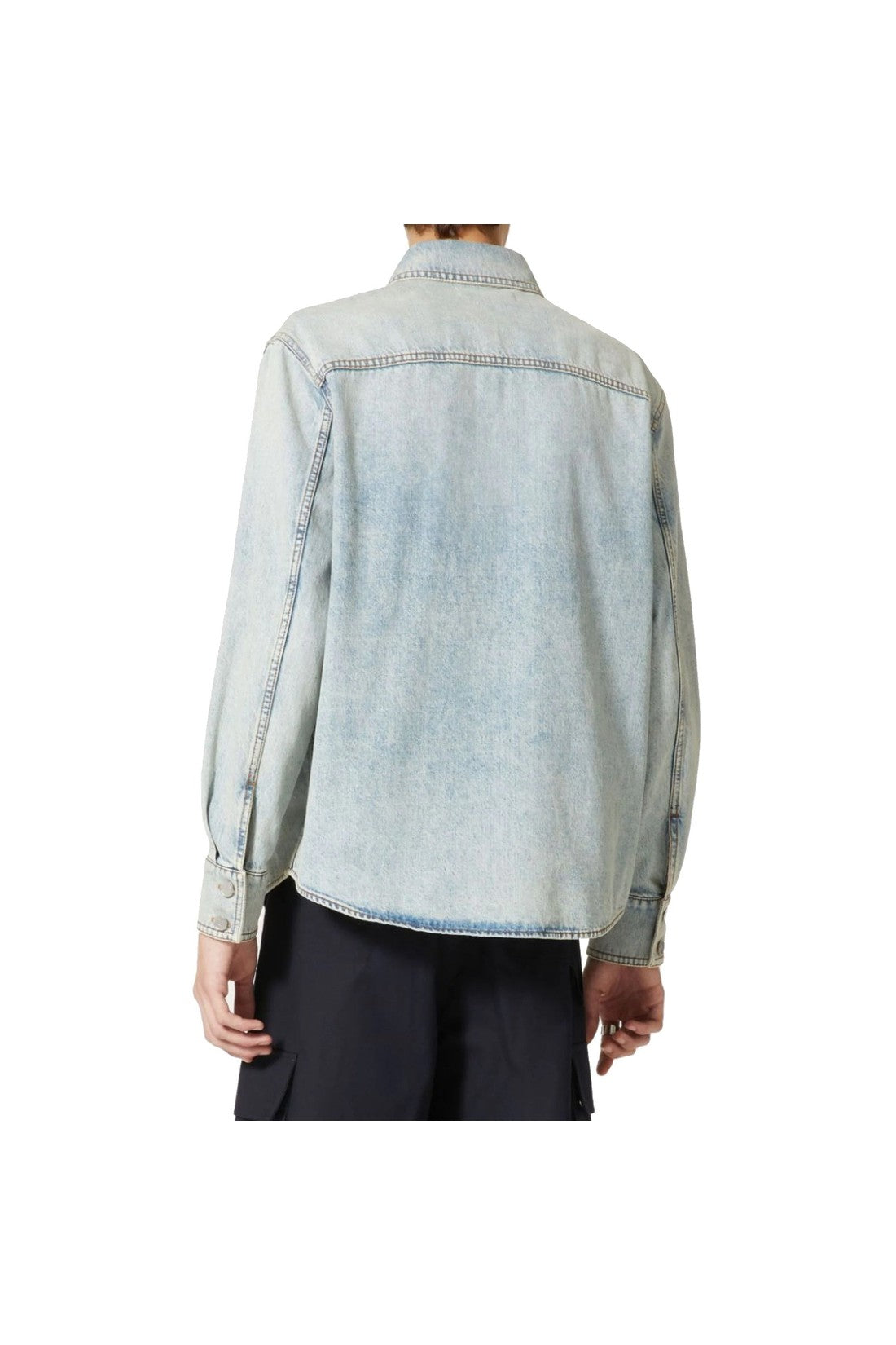 VALENTINO-OUTLET-SALE-Valentino Garavani Cotton Denim Shirt-ARCHIVIST