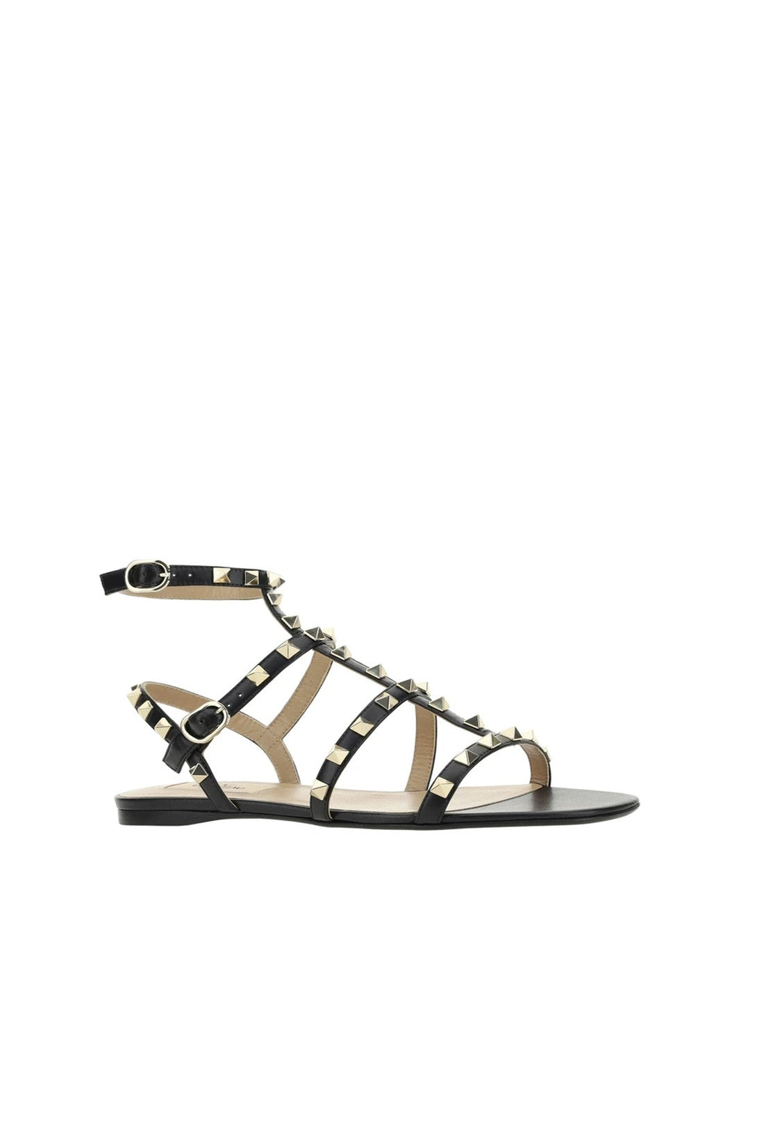 Valentino Garavani-OUTLET-SALE-Valentino Garavani Rockstud Leather Sandals-ARCHIVIST