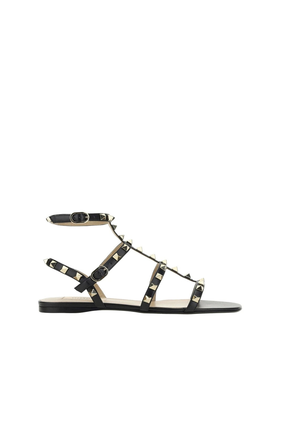 Valentino Garavani-OUTLET-SALE-Valentino Garavani Rockstud Leather Sandals-ARCHIVIST