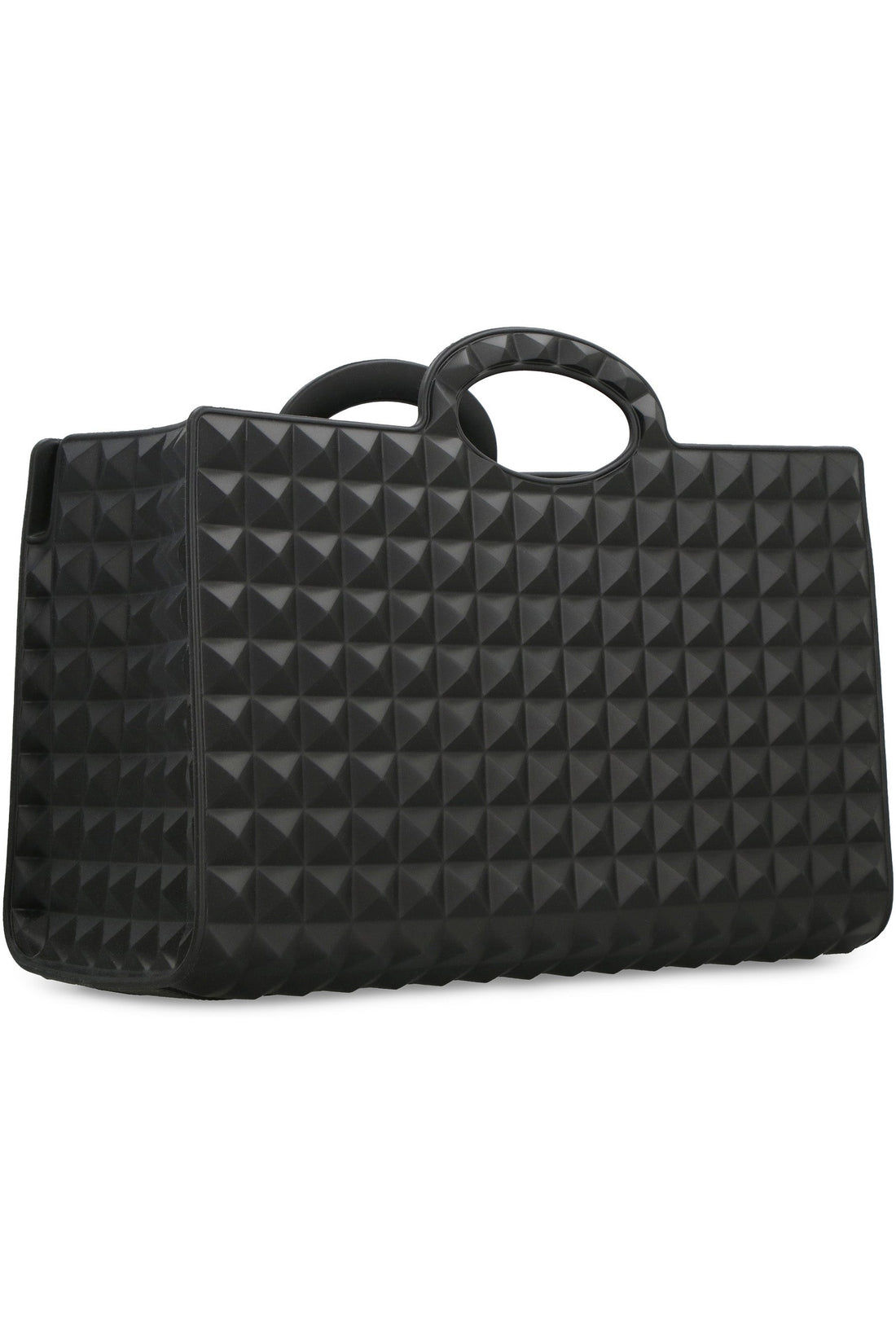 Valentino-OUTLET-SALE-Valentino Garavani - Shopping bag Le Troisieme rubber-ARCHIVIST