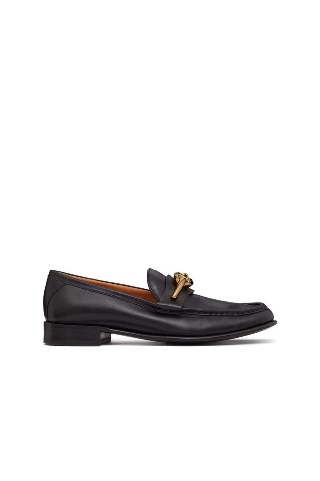 Valentino Garavani-OUTLET-SALE-Valentino Garavani V-Logo Moon Leather Loafers-ARCHIVIST