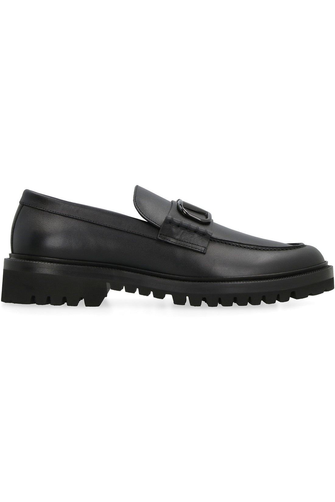 Valentino-OUTLET-SALE-Valentino Garavani - VLogo Signature leather loafers-ARCHIVIST