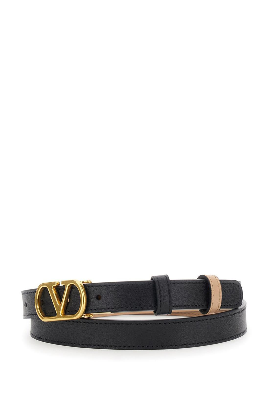 Valentino Garavani-OUTLET-SALE-Valentino Garavani VLogo Signature reversible leather belt-ARCHIVIST