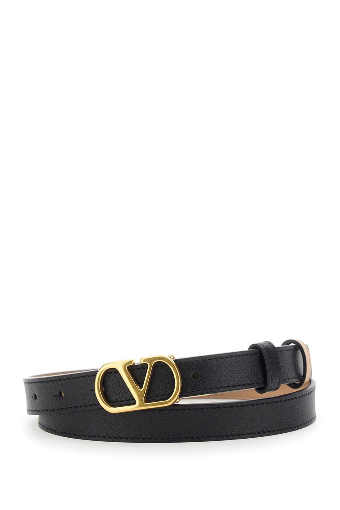 Valentino Garavani-OUTLET-SALE-Valentino Garavani VLogo Signature reversible leather belt-ARCHIVIST
