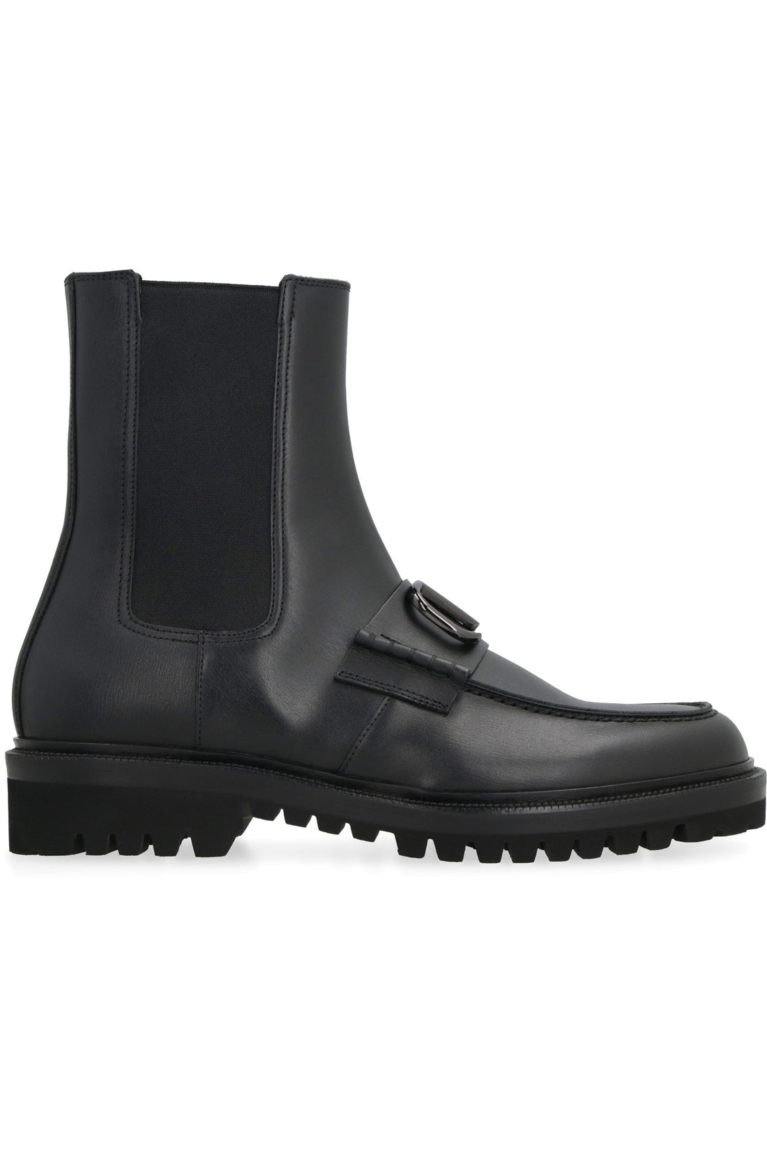 Valentino-OUTLET-SALE-Valentino Garavani - VLogo leather Chelsea boots-ARCHIVIST