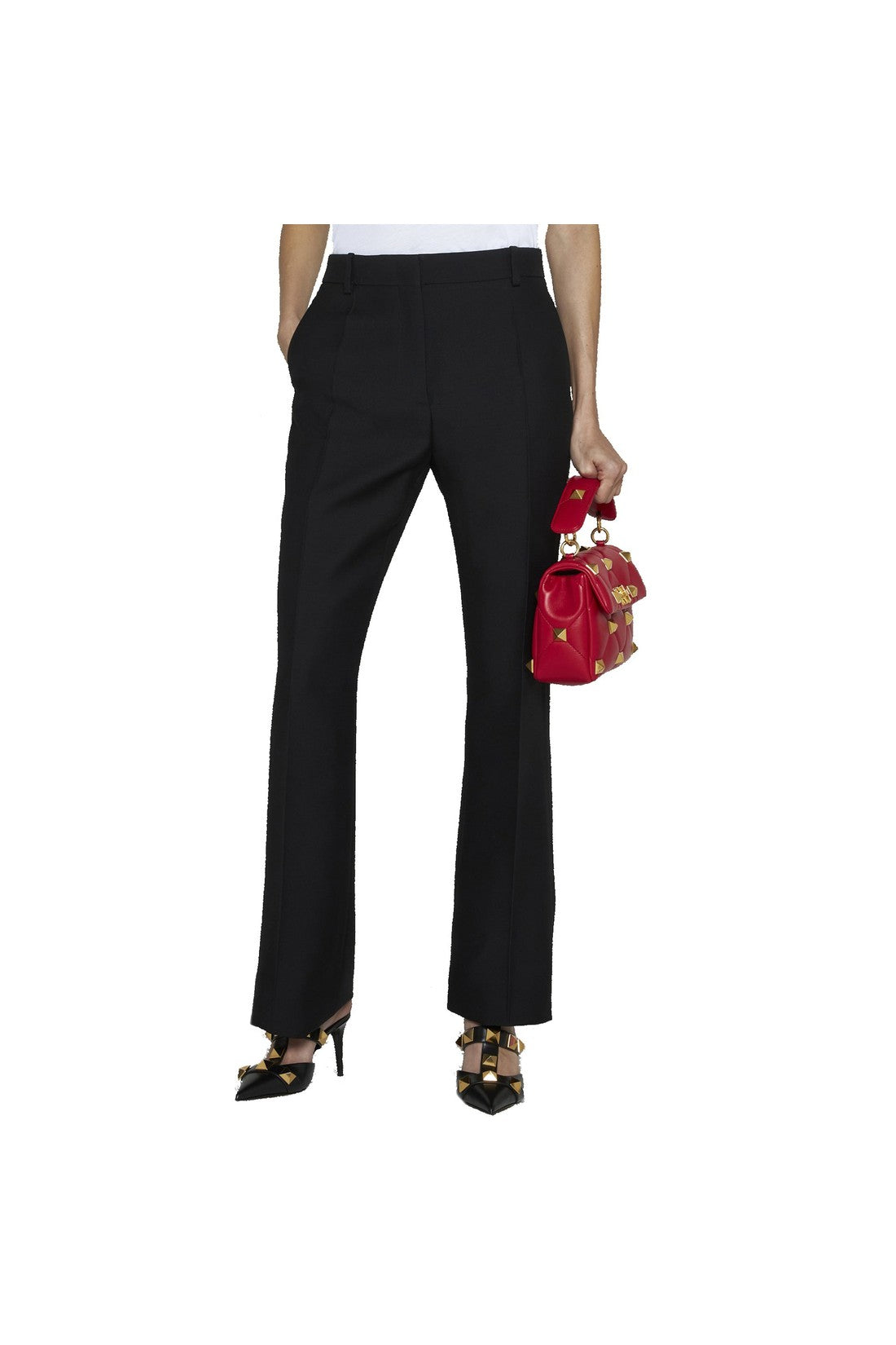 VALENTINO-OUTLET-SALE-Valentino Wool And Silk Trousers-ARCHIVIST