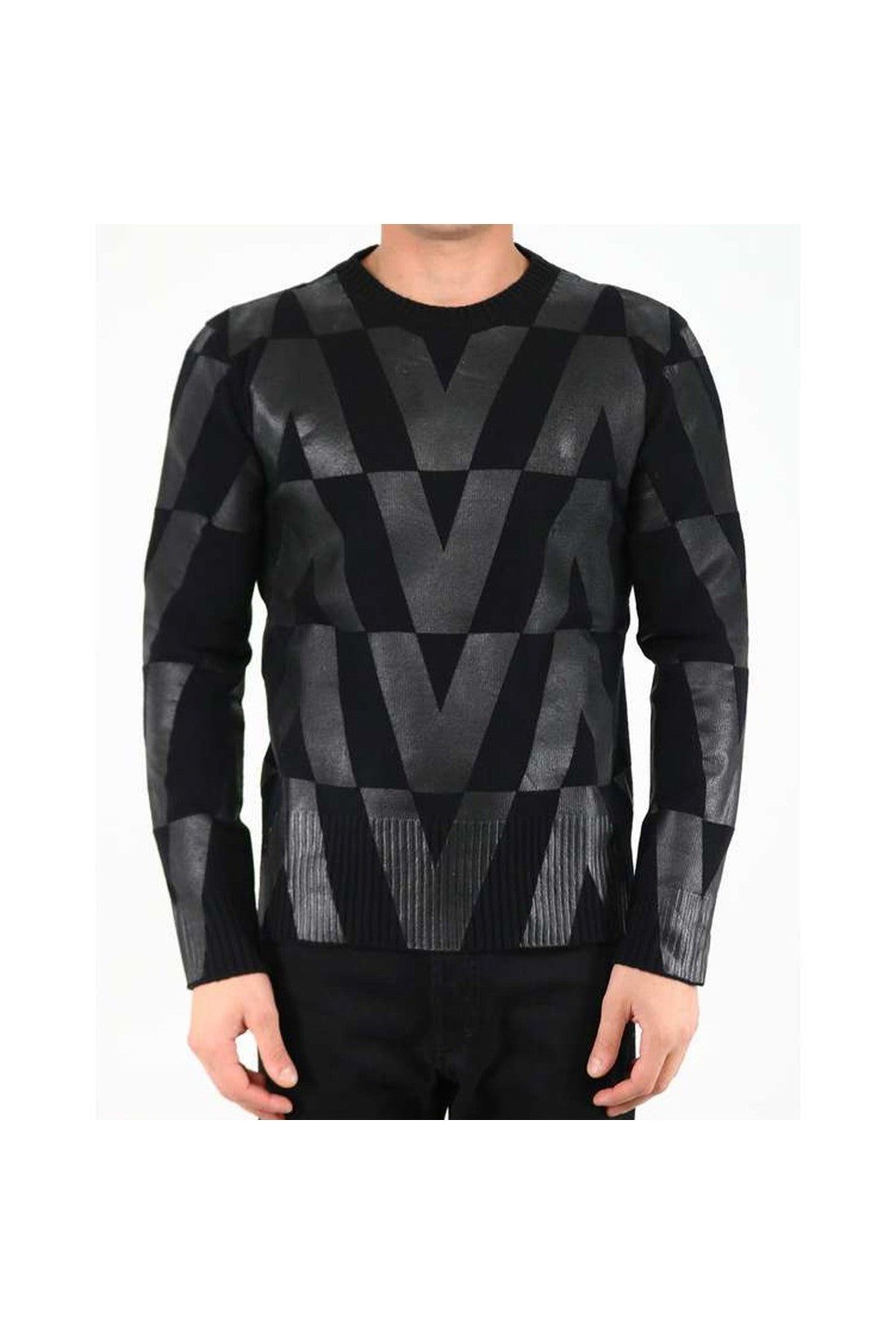 VALENTINO-OUTLET-SALE-Valentino Wool Logo Sweartshirt-ARCHIVIST